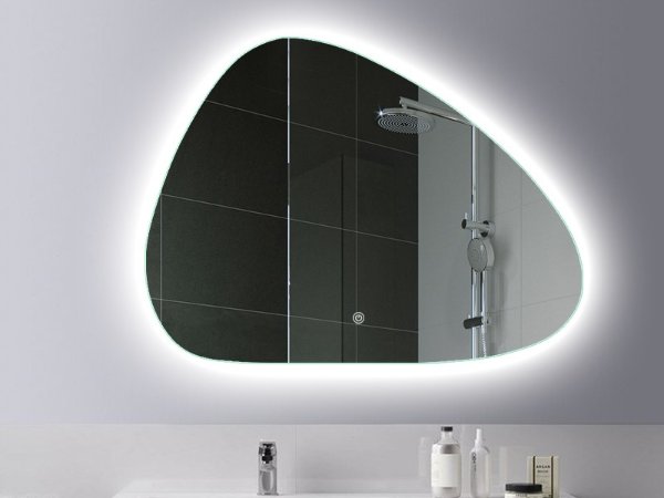 60*80CM LED Backlit Irregular Bathroom Mirror