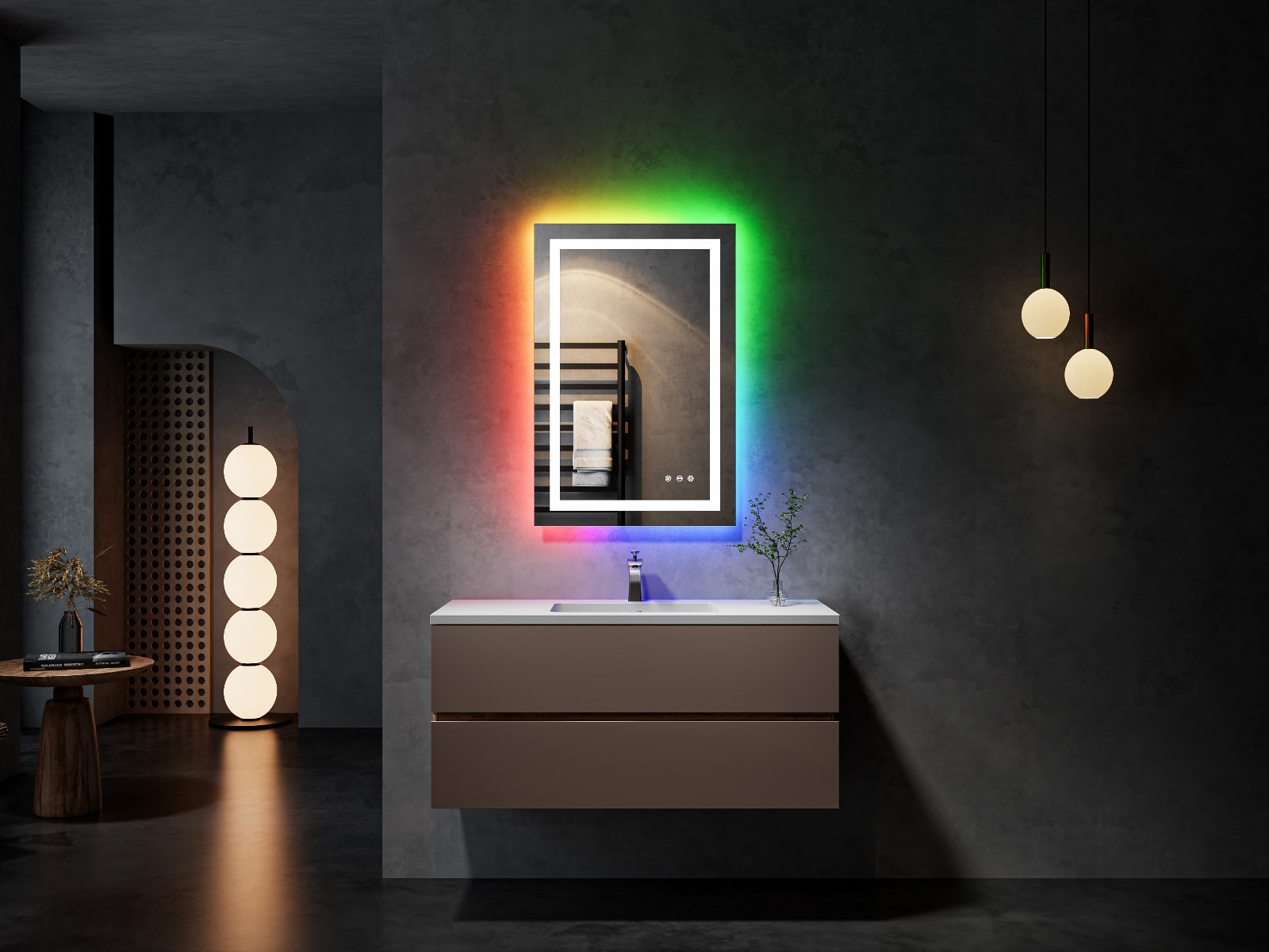 RGB LED bathroom mirrors RGB LED bathroom mirrors