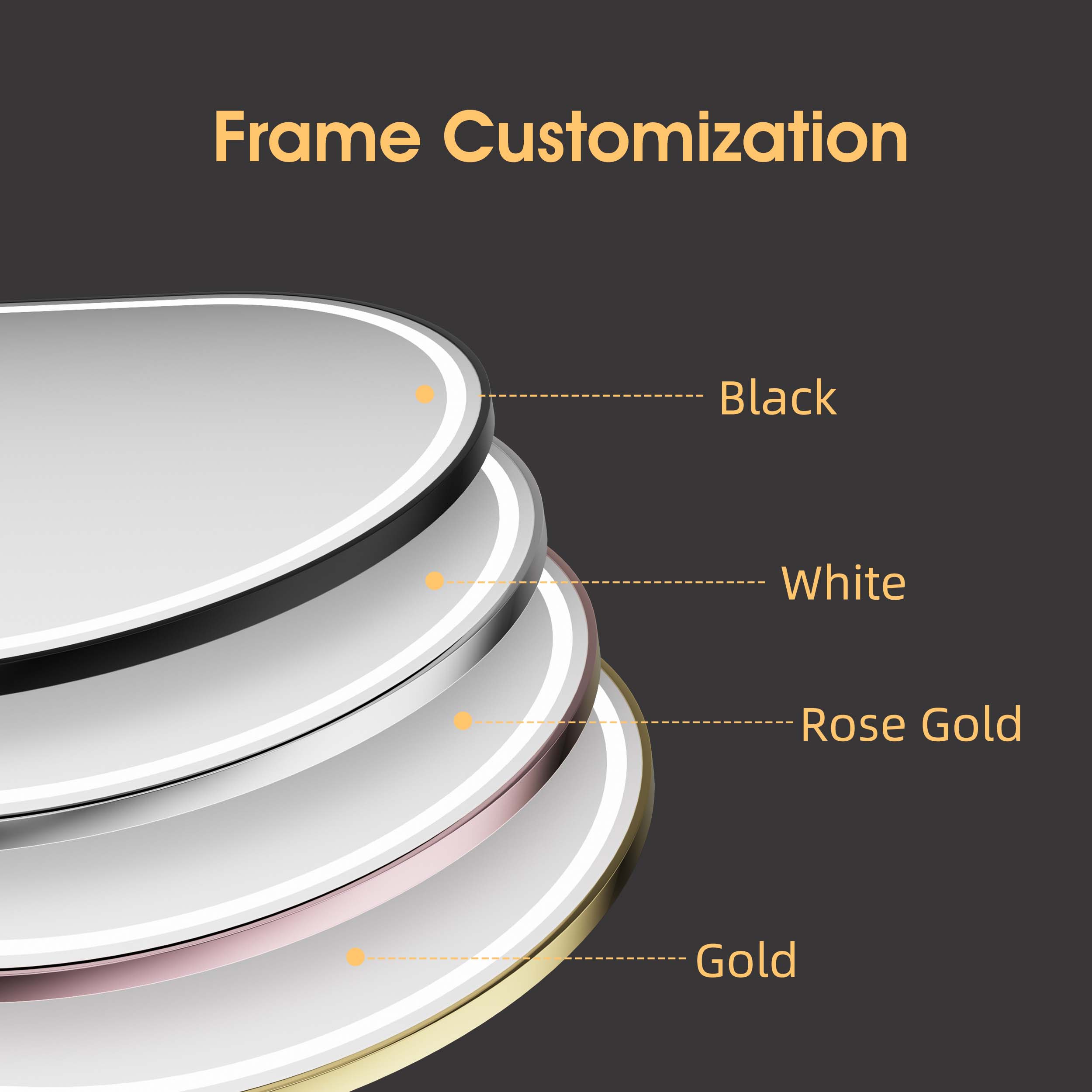 Customizable Mirror Frames Customizable Mirror Frames