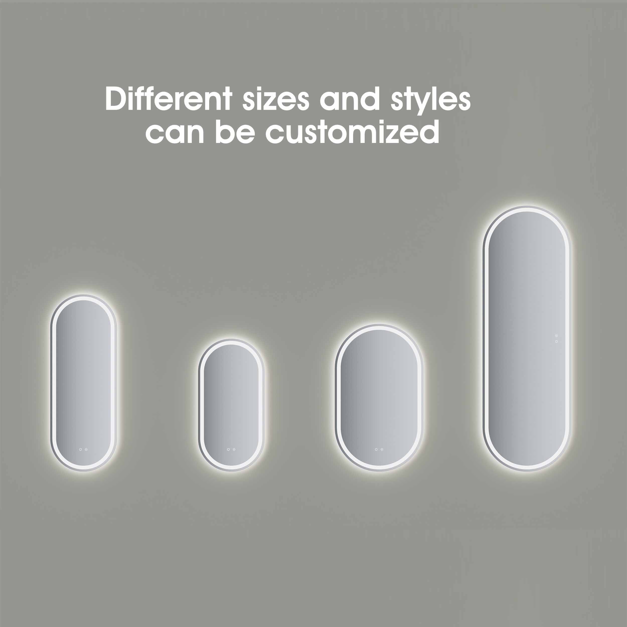 Customizable Mirror Sizes Customizable Mirror Sizes