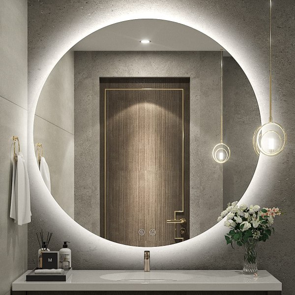 DP-Round-003 36 Inch Round Backlit LED Bathroom Mirror