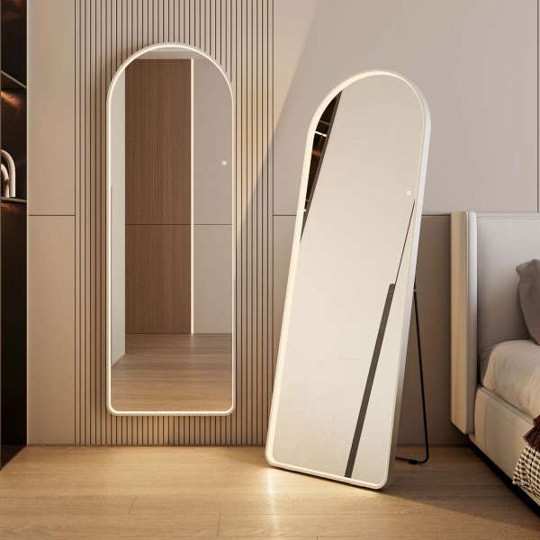 Led Arched Full Length Mirror With Light