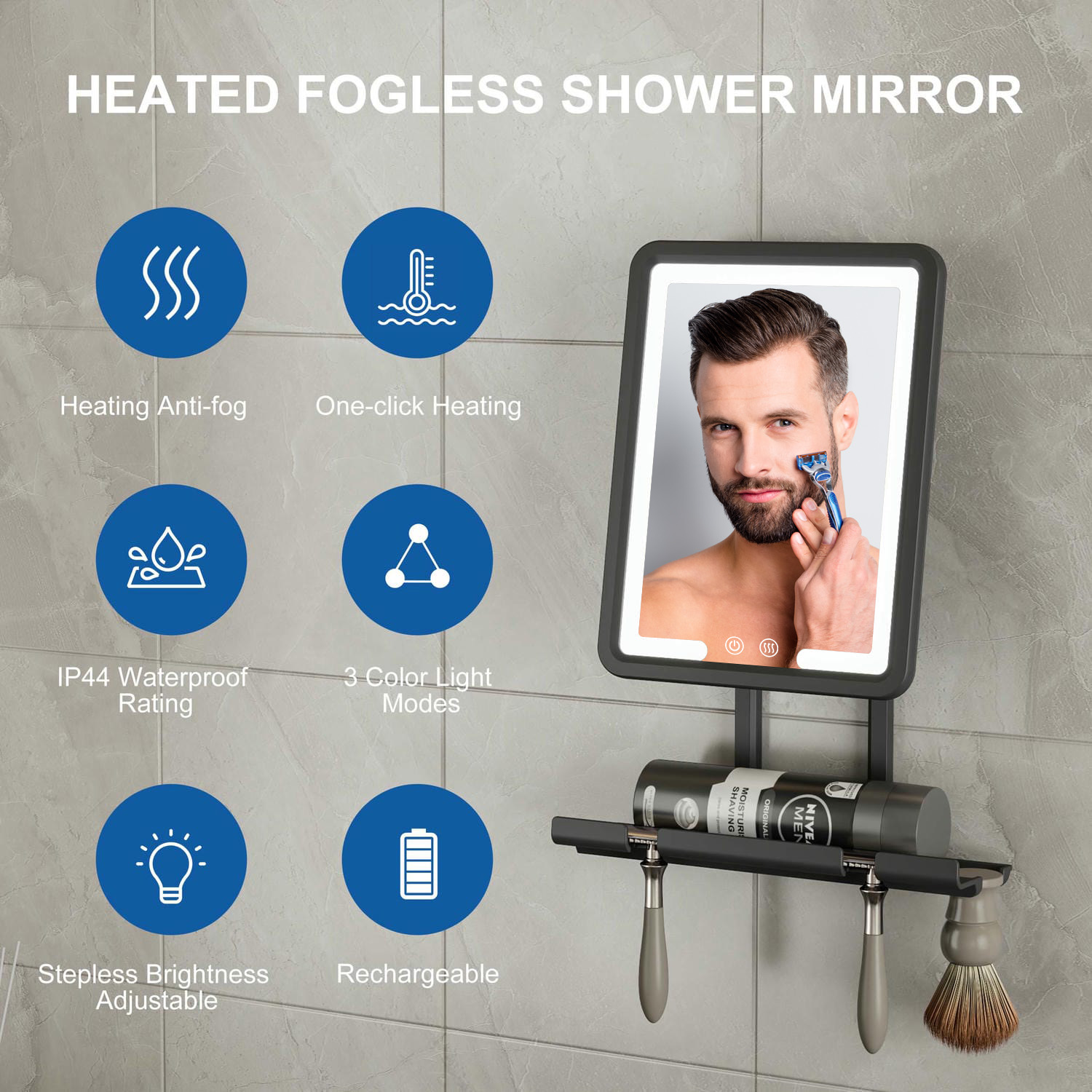 Heated Shaving Mirror