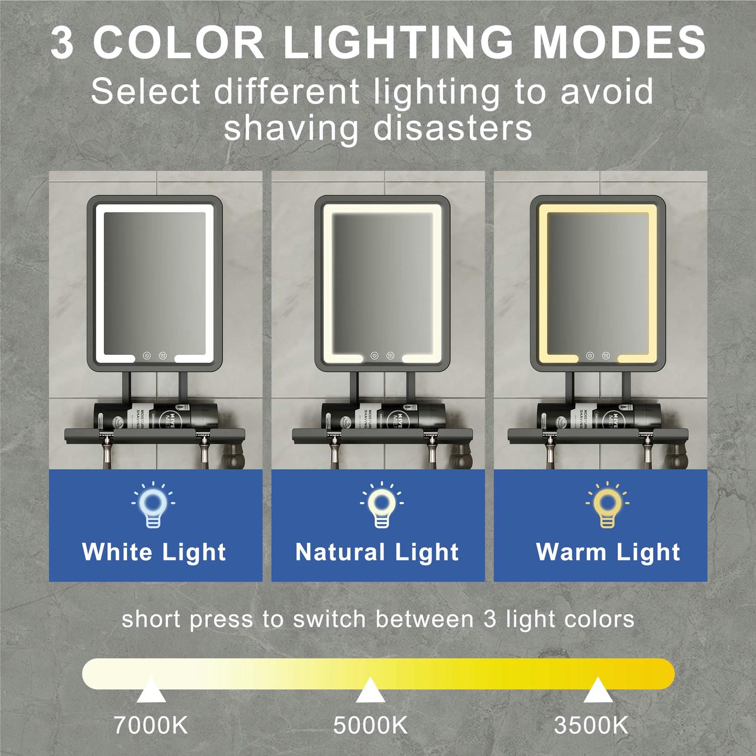 Fogless Shower Mirror For Shaving