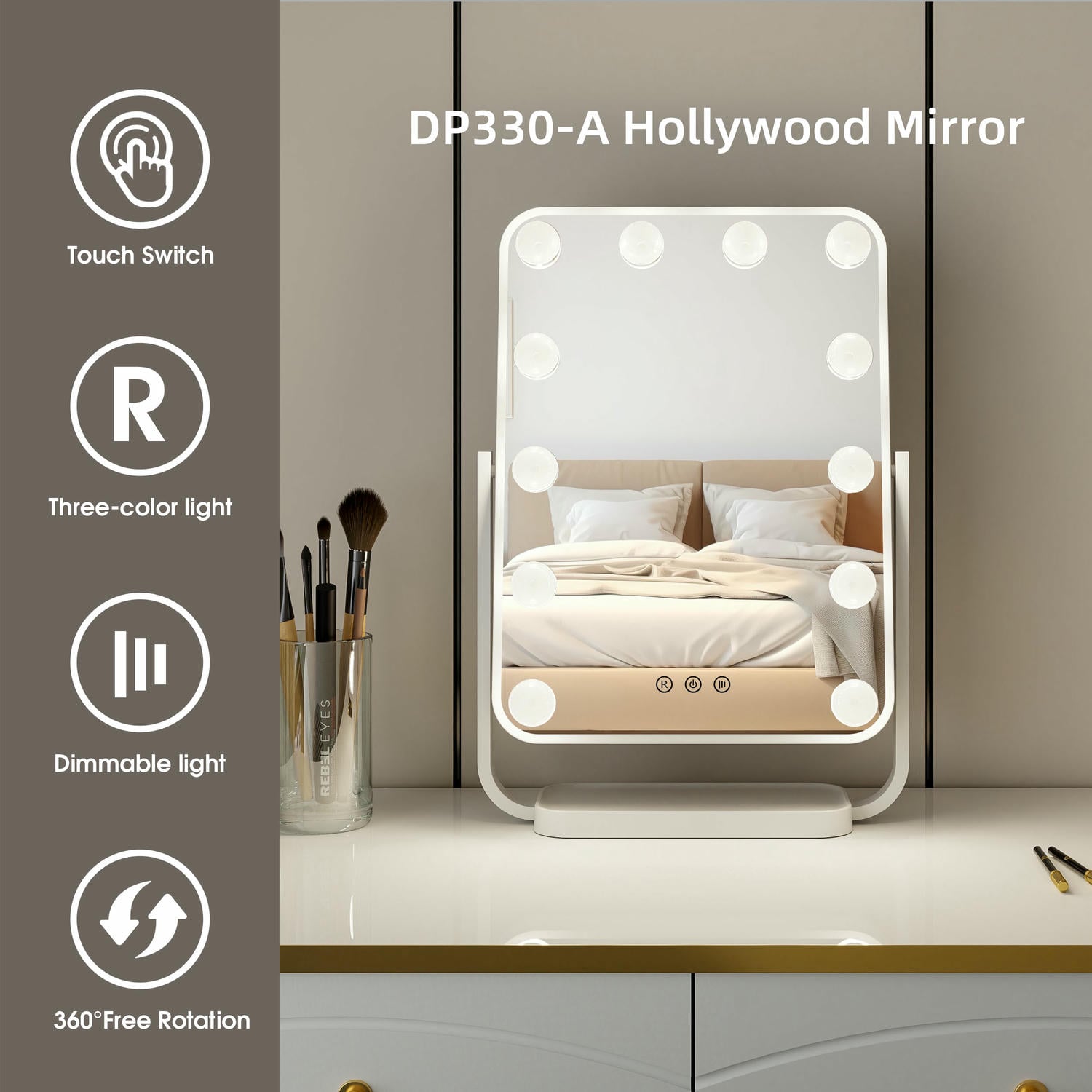 Hollywood Vanity Mirror With Lights