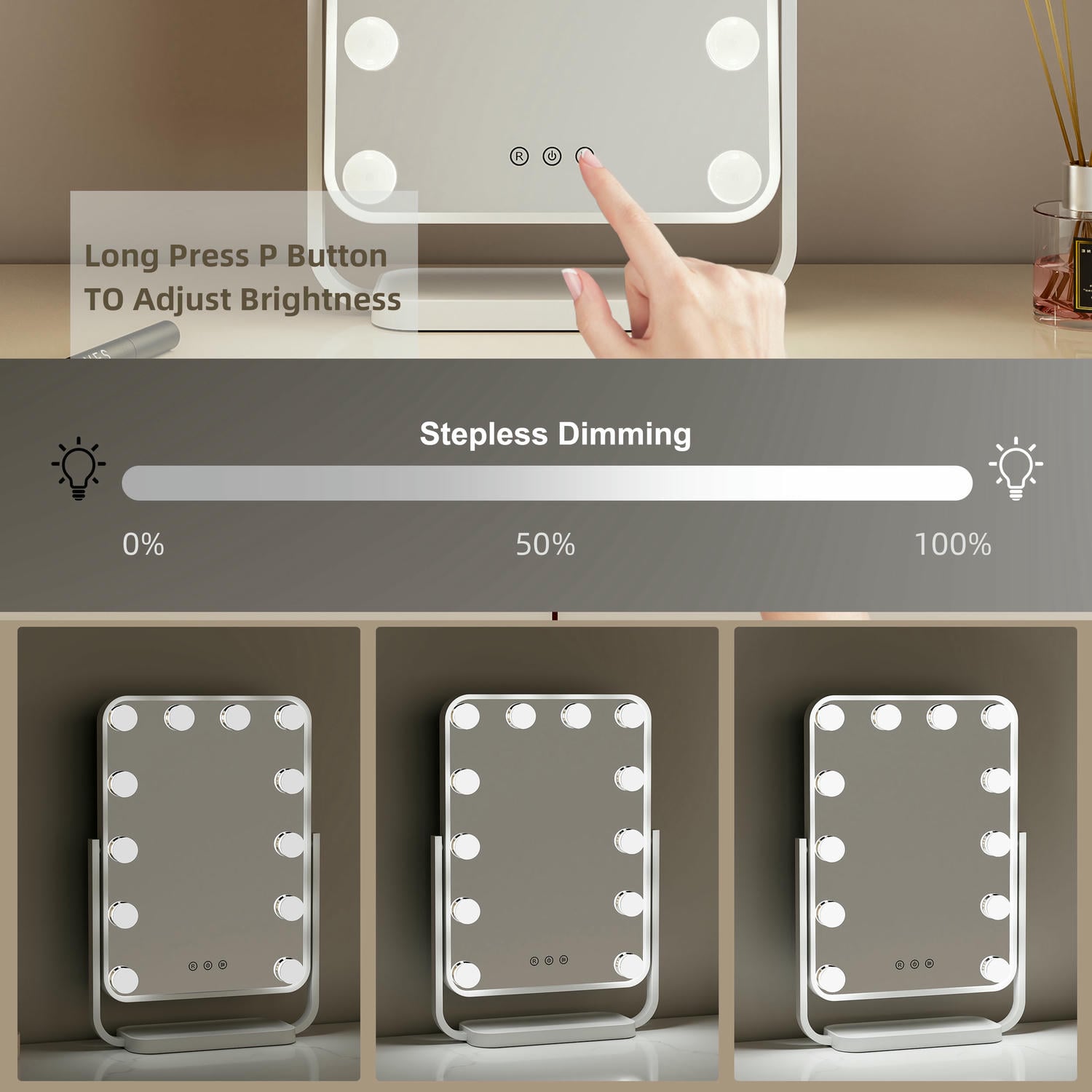 Hollywood Vanity Mirror With Lights