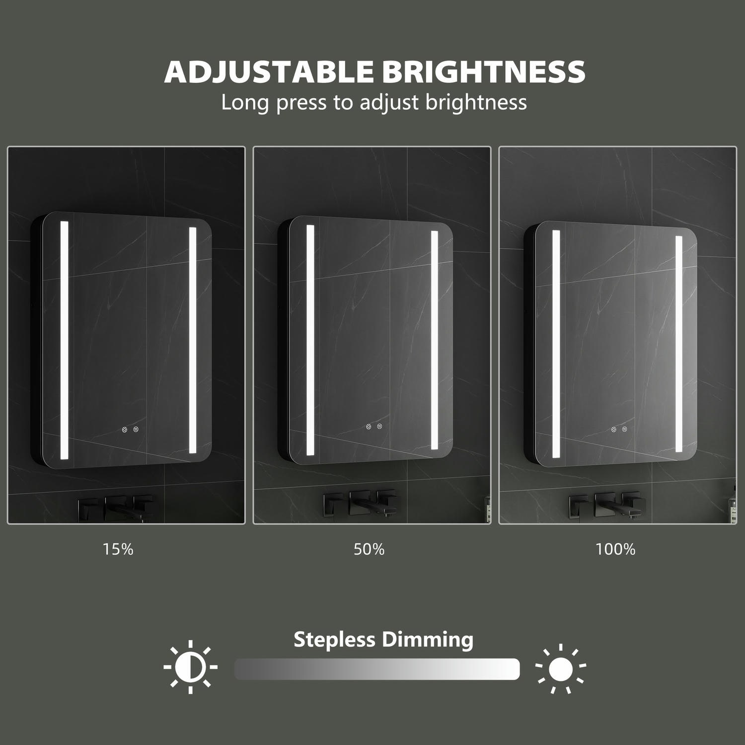 Black Bathroom Mirror Cabinet