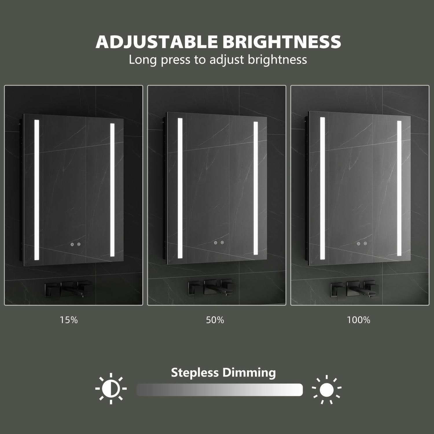 Black Bathroom Mirror Cabinet