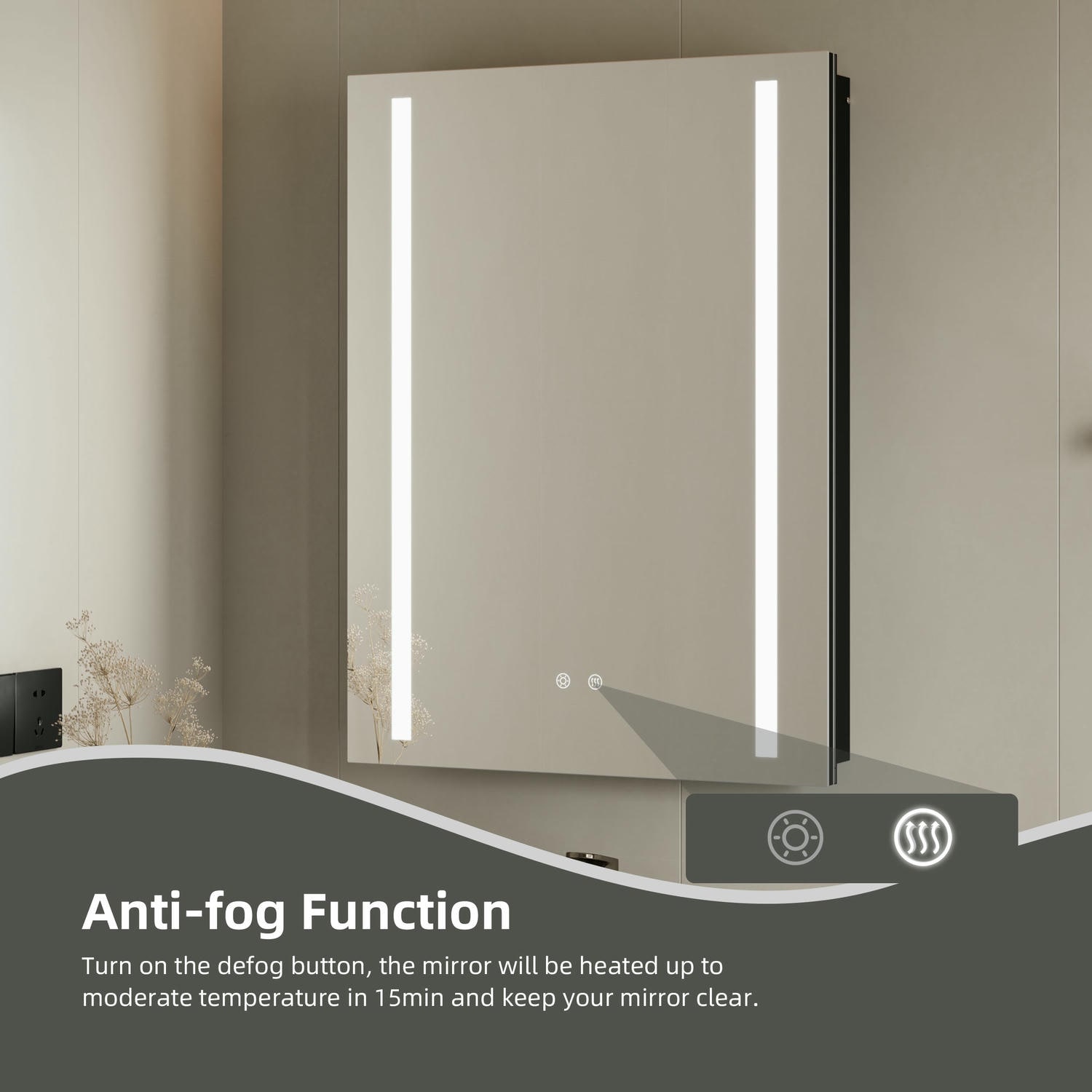 Black Bathroom Mirror Cabinet