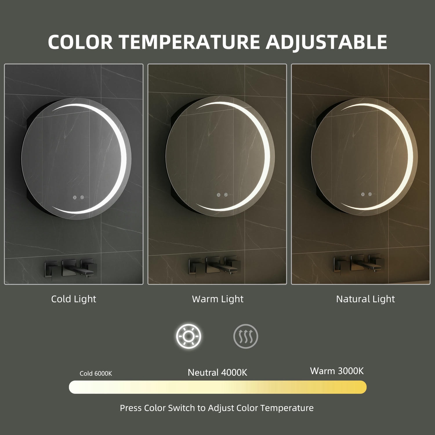 Round Bathroom Mirror Cabinet