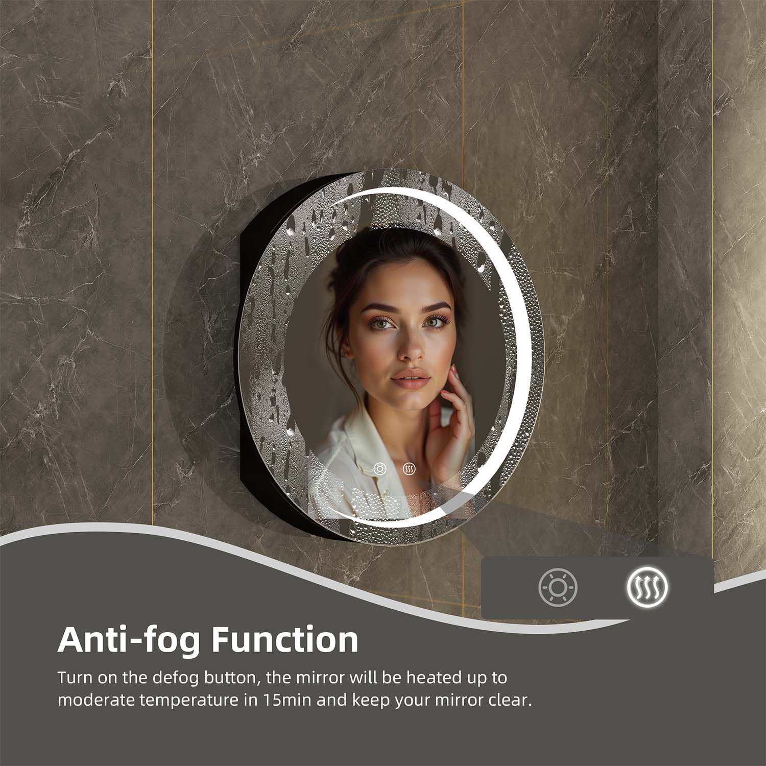 Round Bathroom Mirror Cabinet