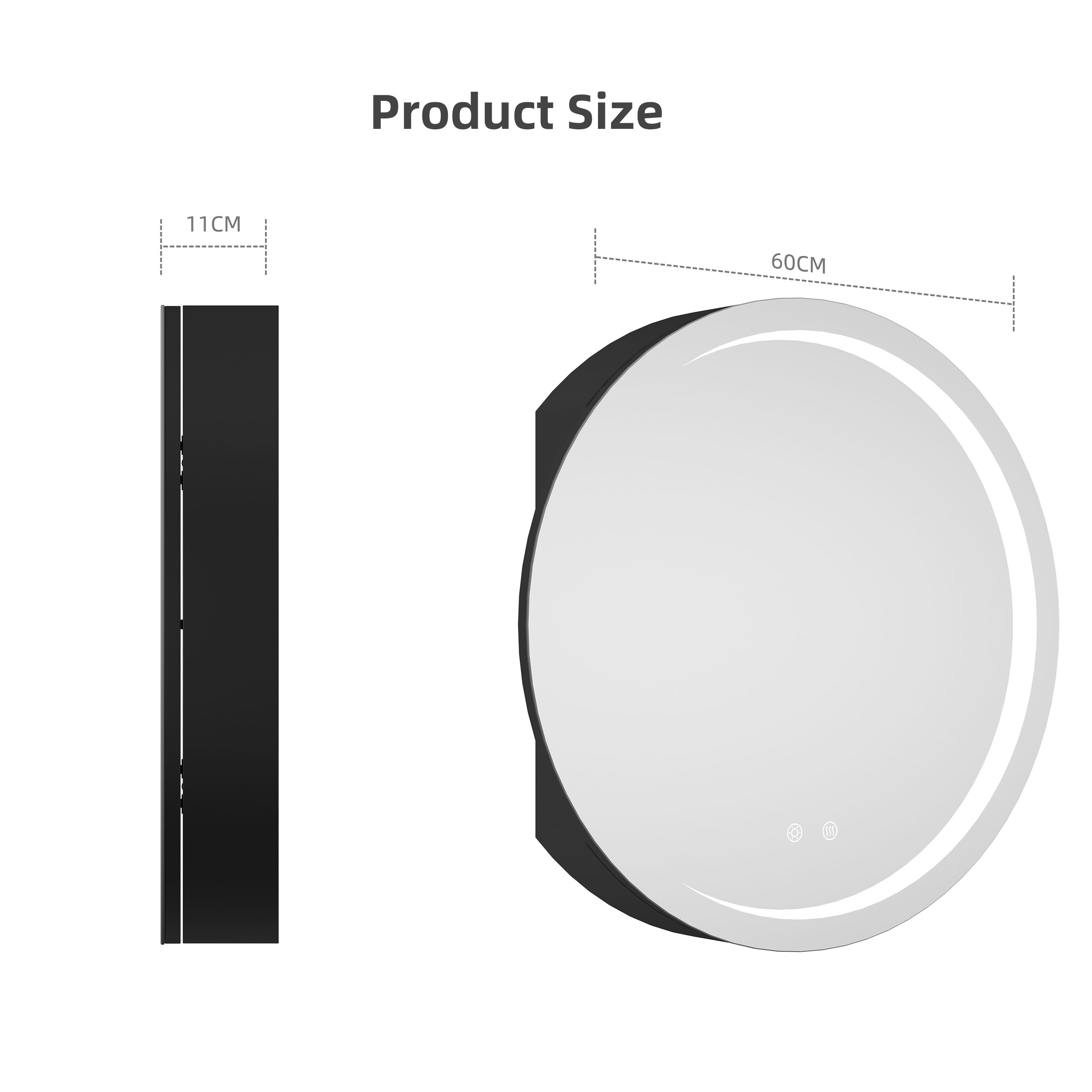 Round Bathroom Mirror Cabinet