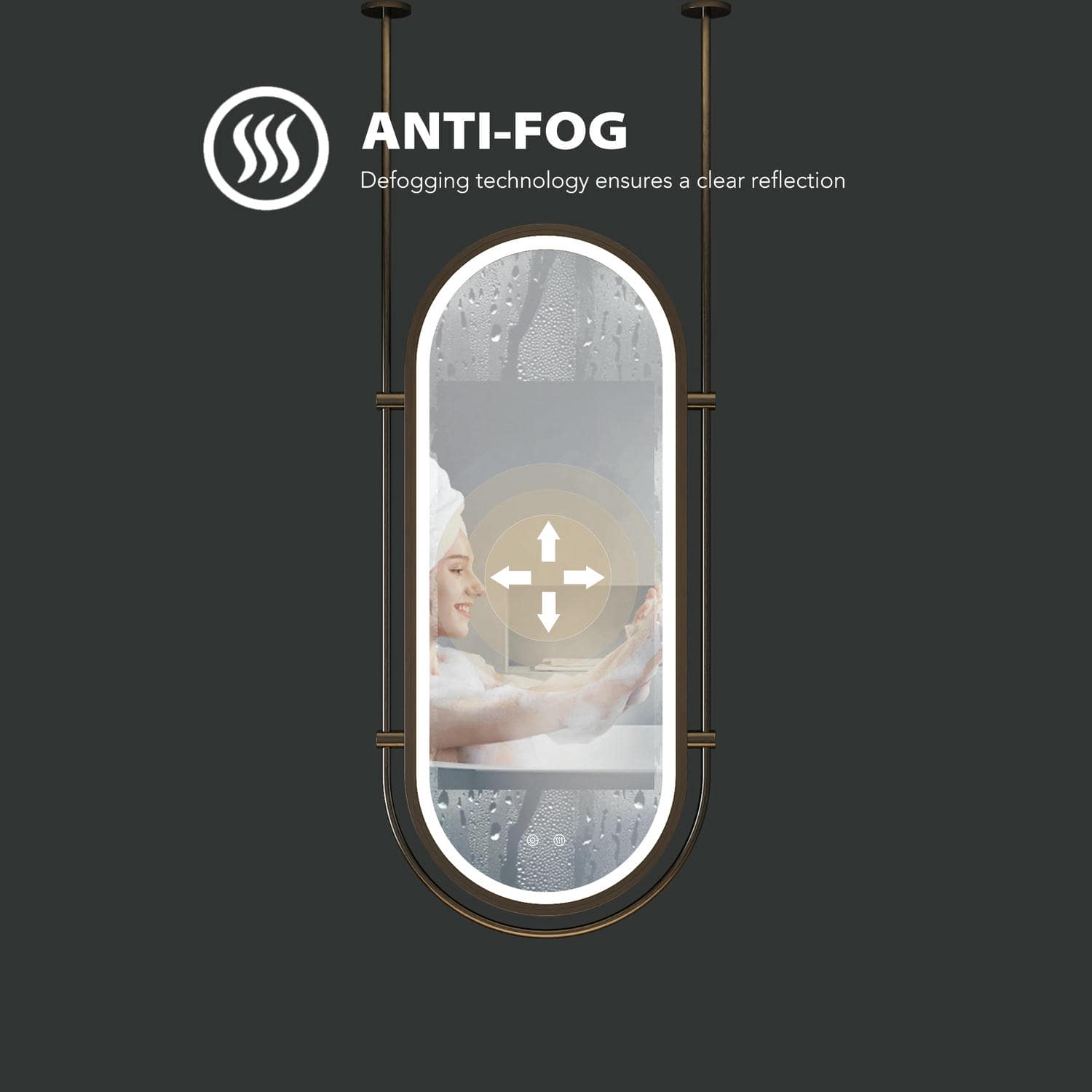 Oval Bathroom Mirror