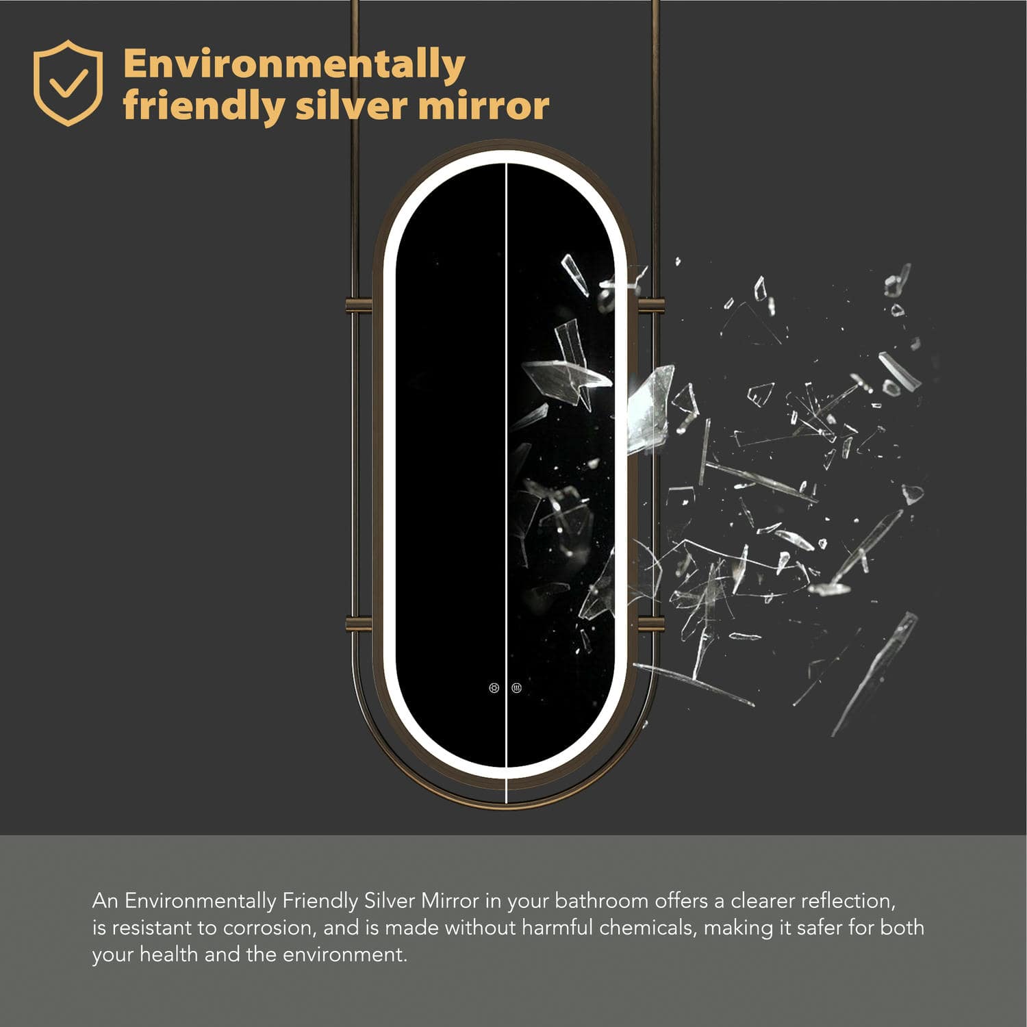 Oval Bathroom Mirror