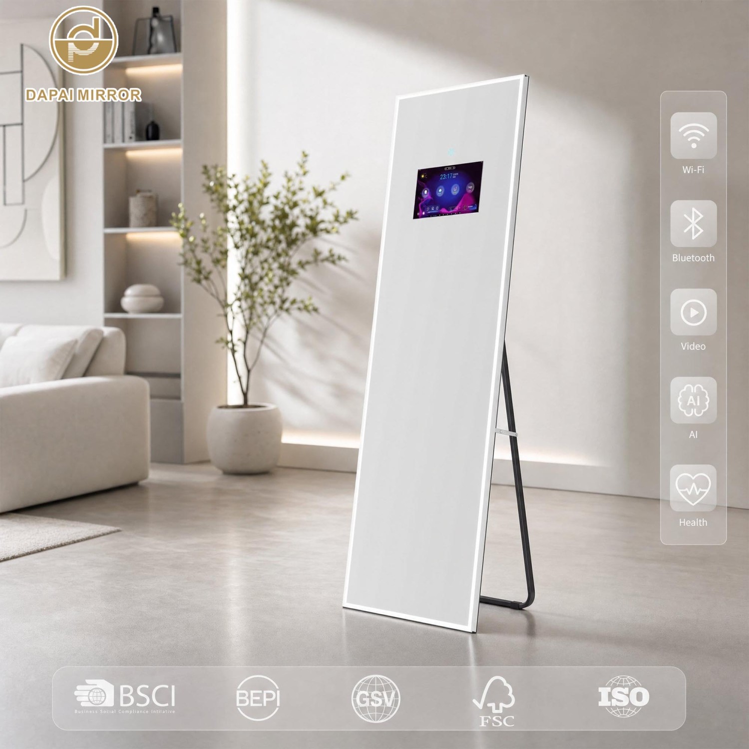 AI Led Full Length Mirror
