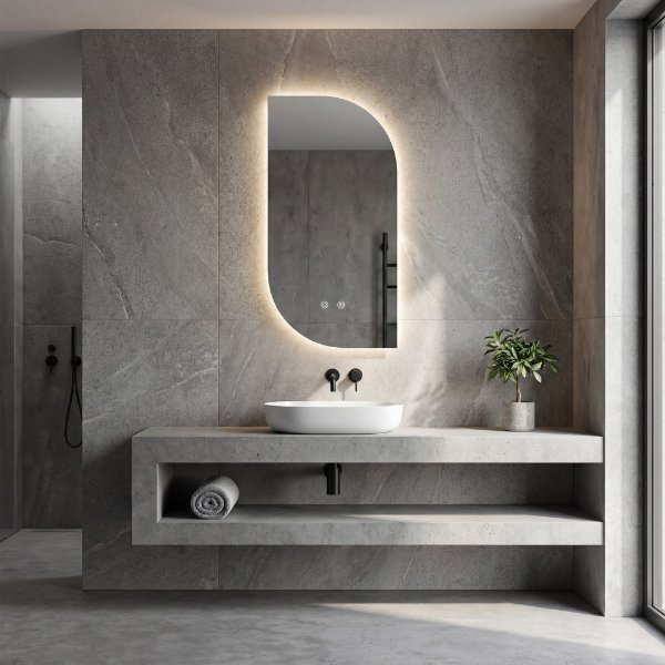 Irregular LED Bathroom Mirror