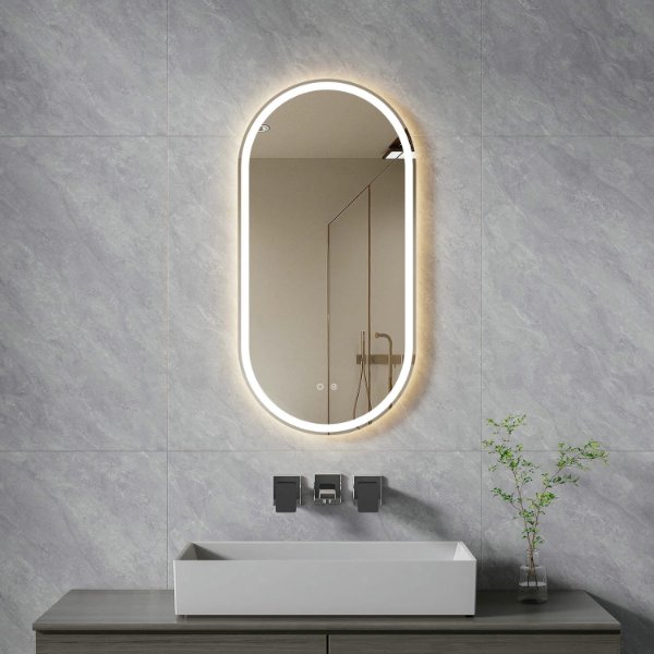Oval LED Bathroom Mirror