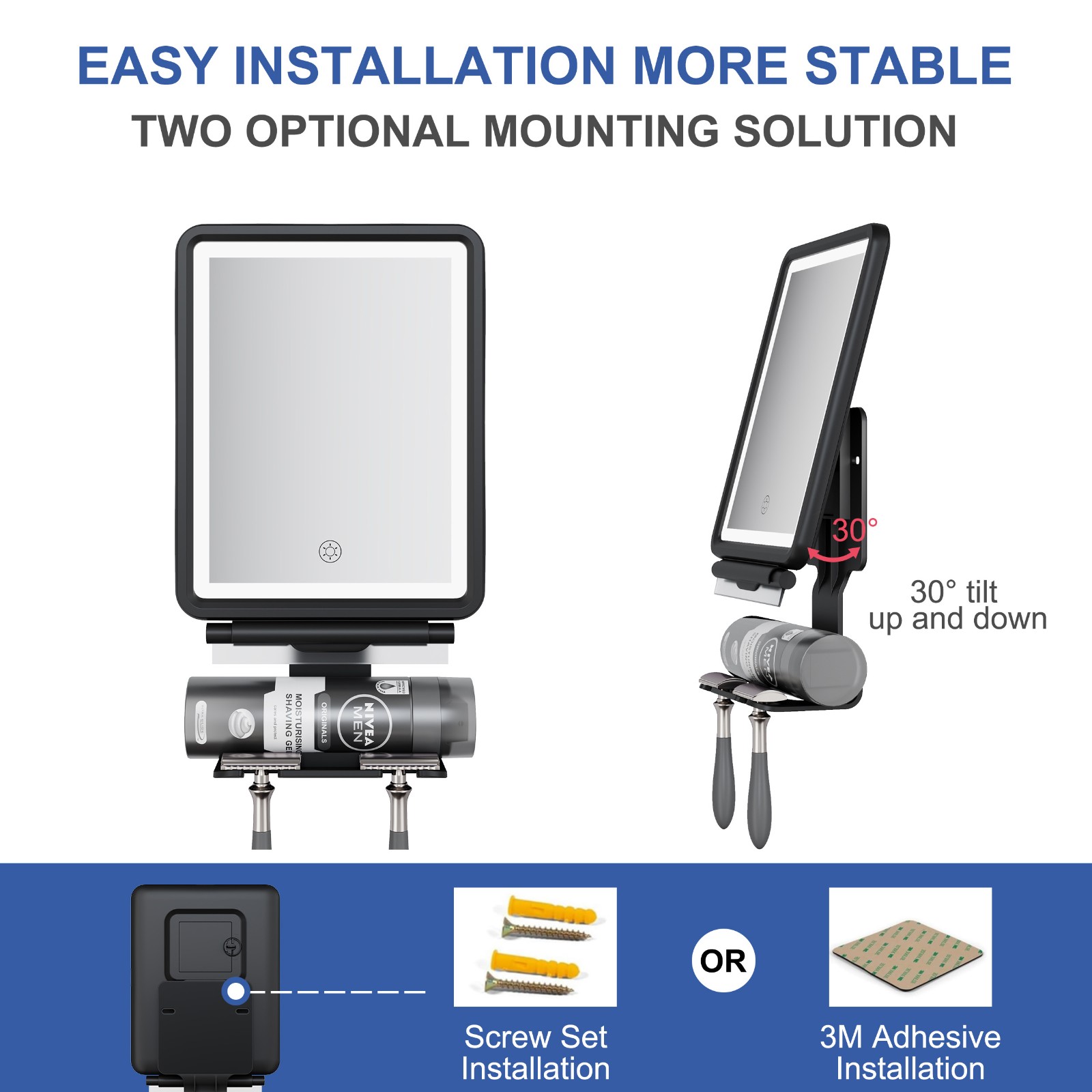 Anti Fog Fogless Shower Mirror