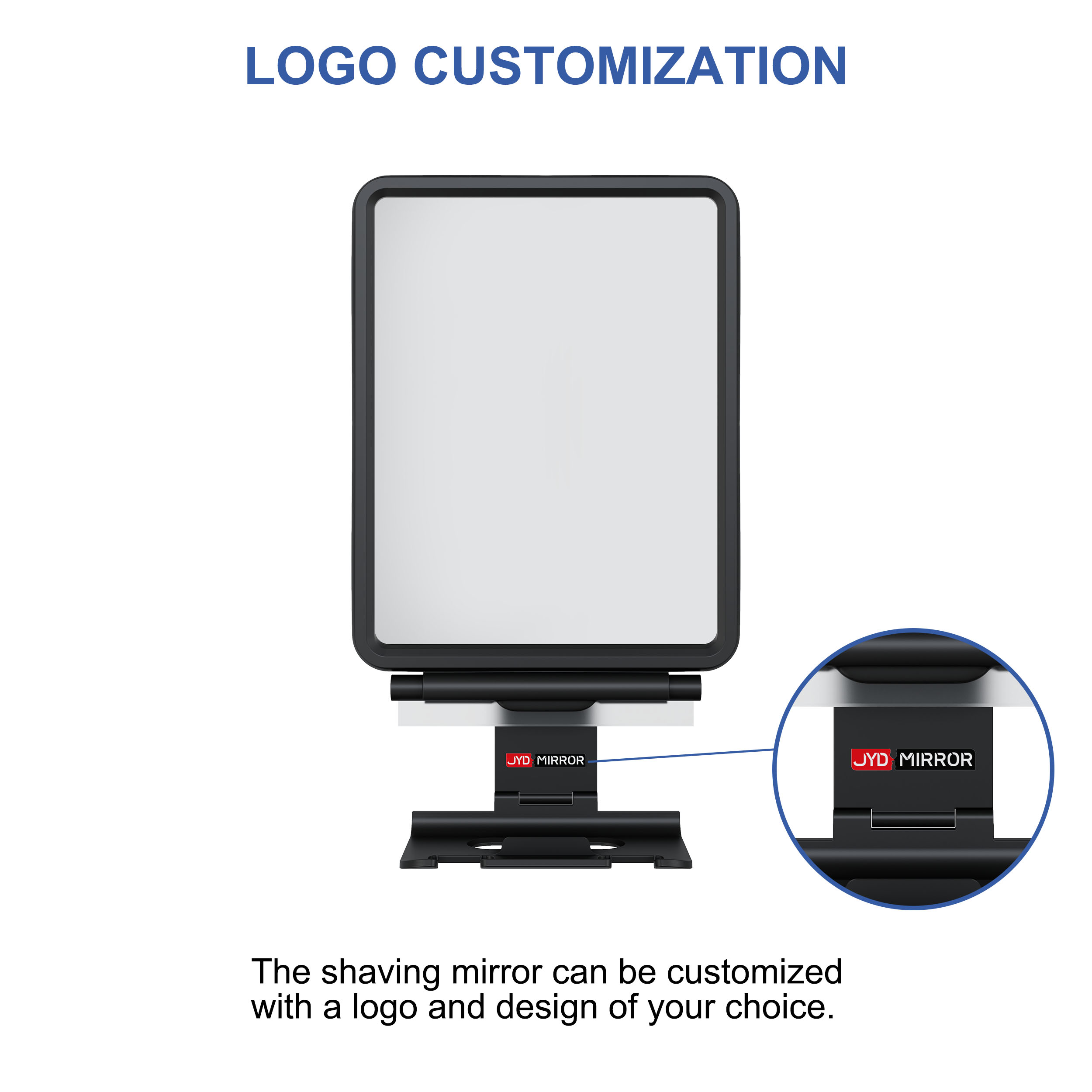 Shaving Mirror with Razor Holder