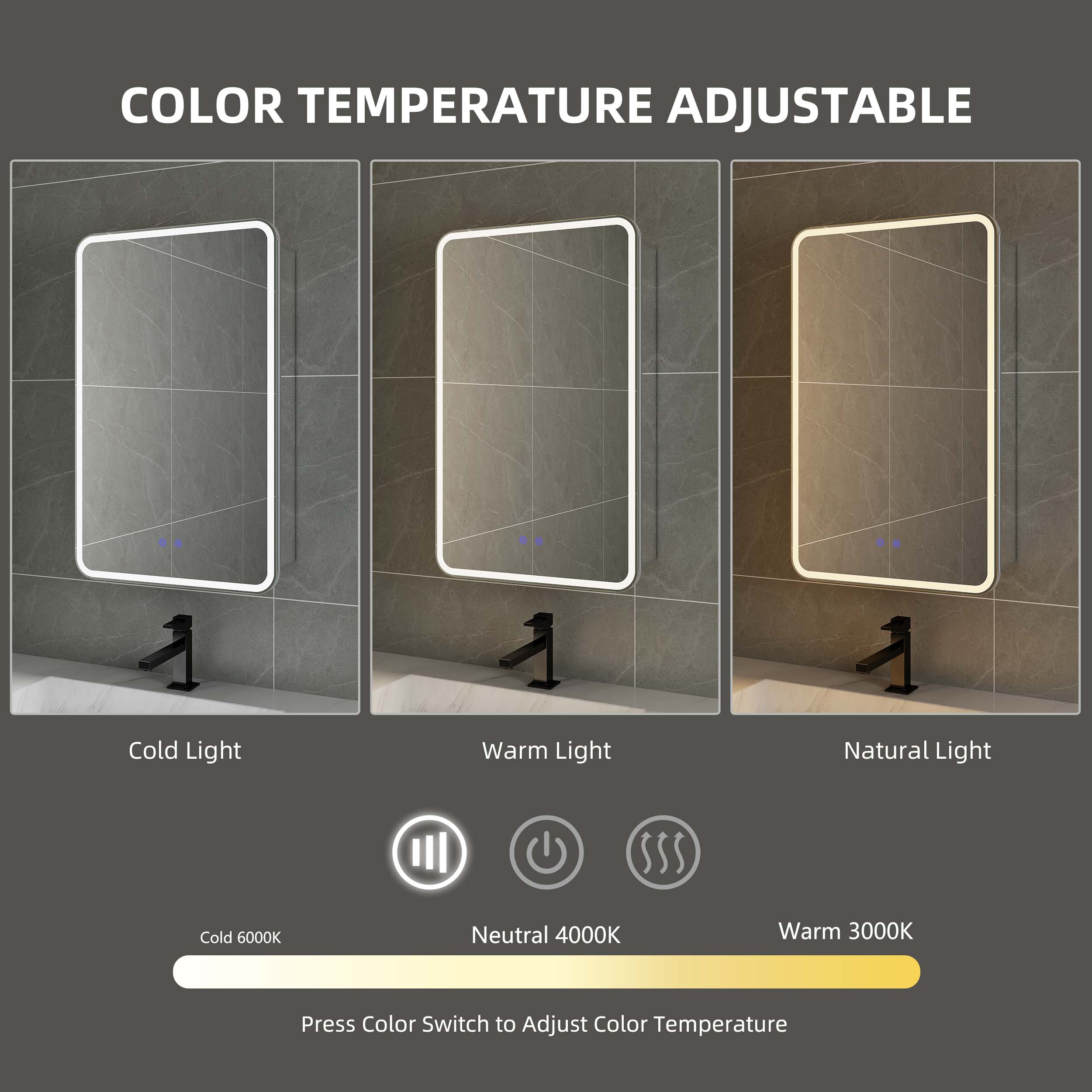 1714622446514497.jpg DP6A7-1 Smart LED Bathroom Medicine Mirror Cabinet with Touch Control