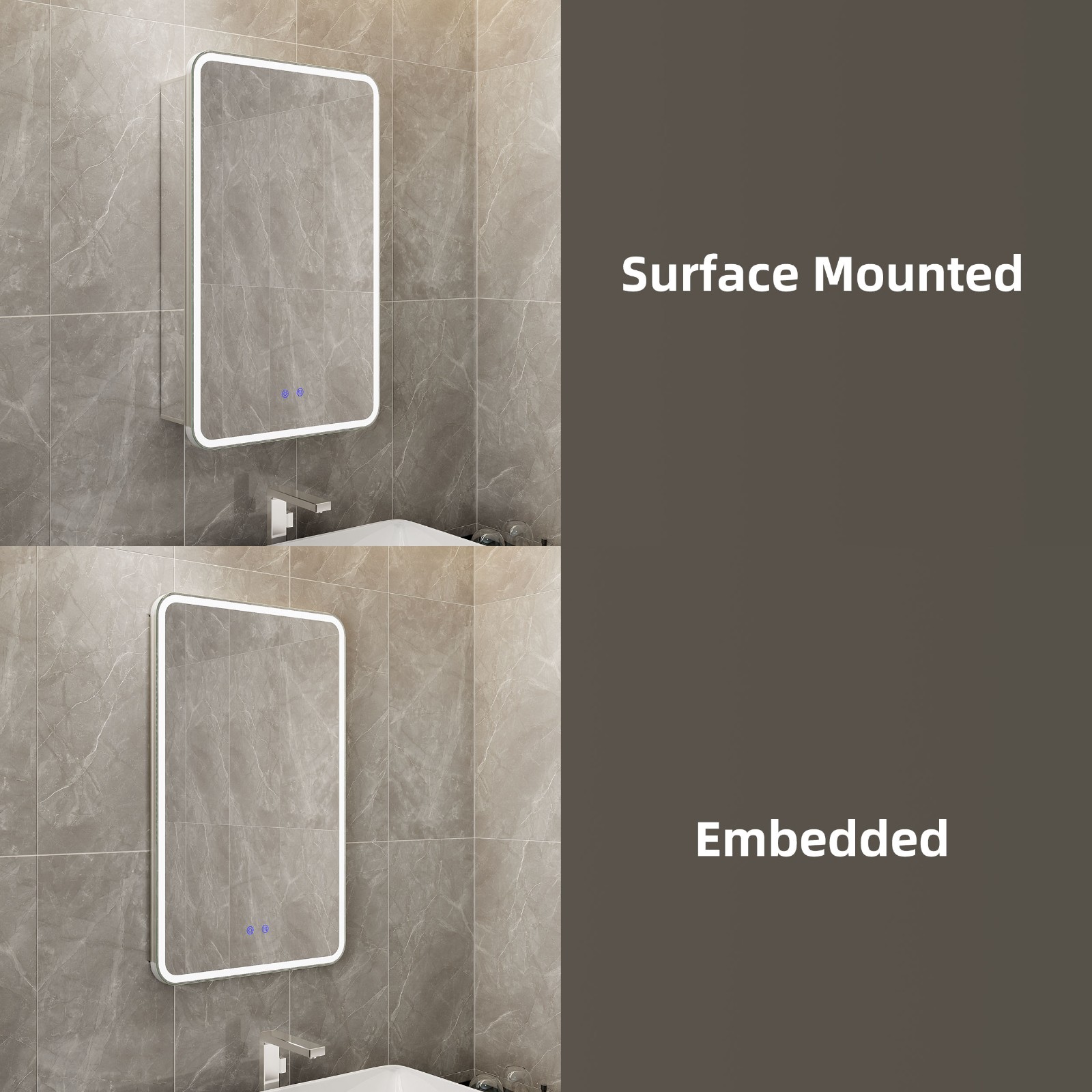 1714622449423548.jpg DP6A7-1 Smart LED Bathroom Medicine Mirror Cabinet with Touch Control