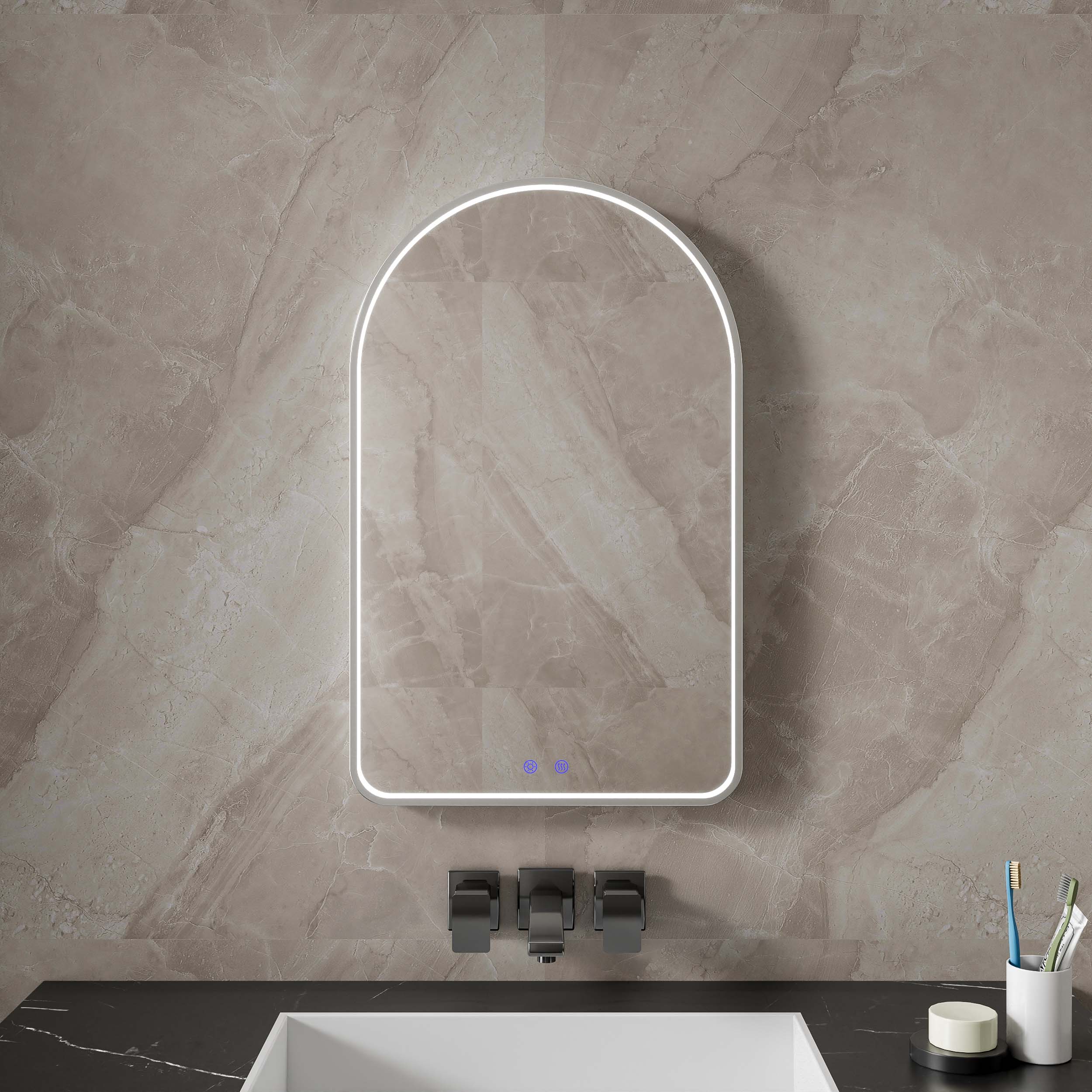 modern anti-fog LED bathroom mirrors.