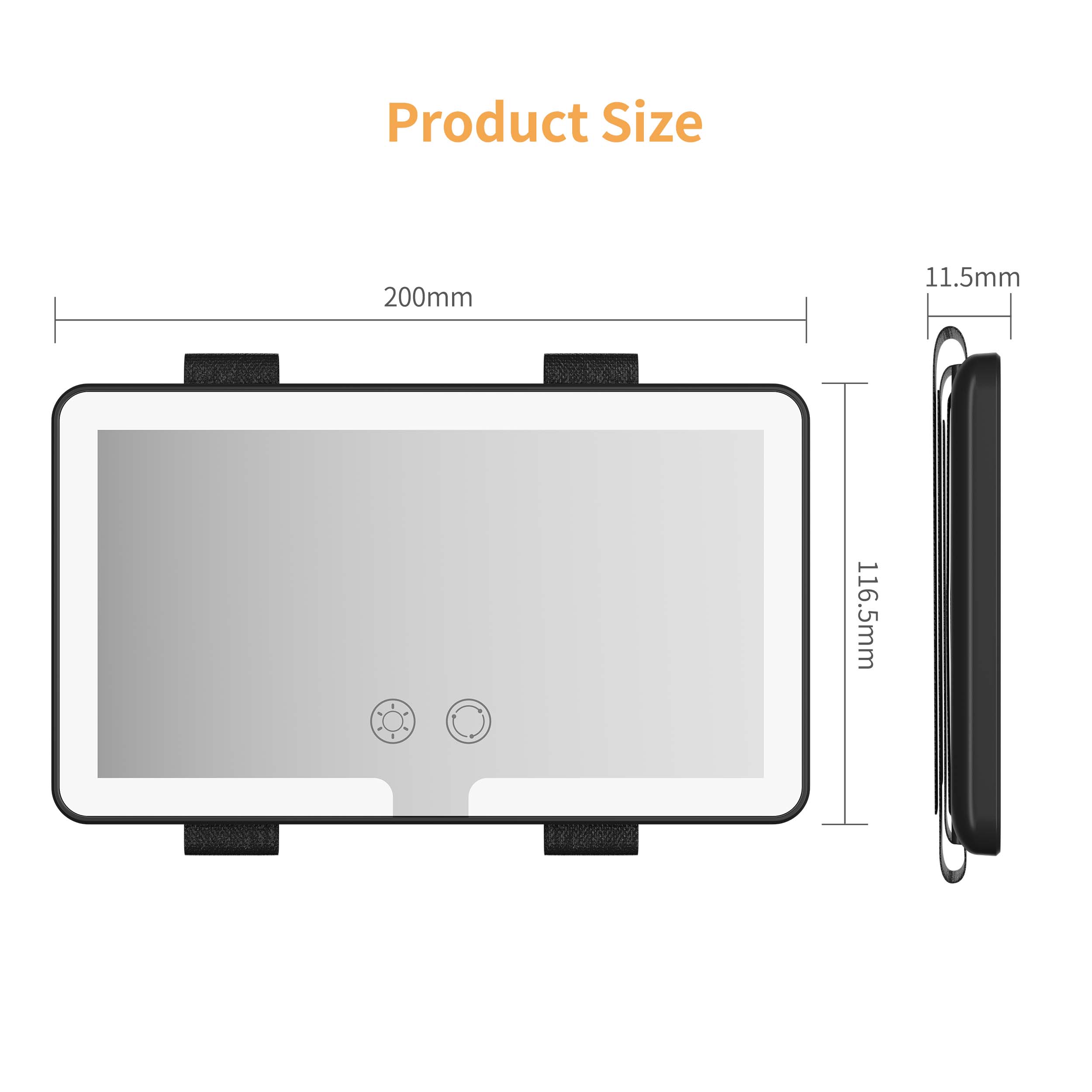 1721703050914236.jpg Rechargeable Car Sun Visor Mirror