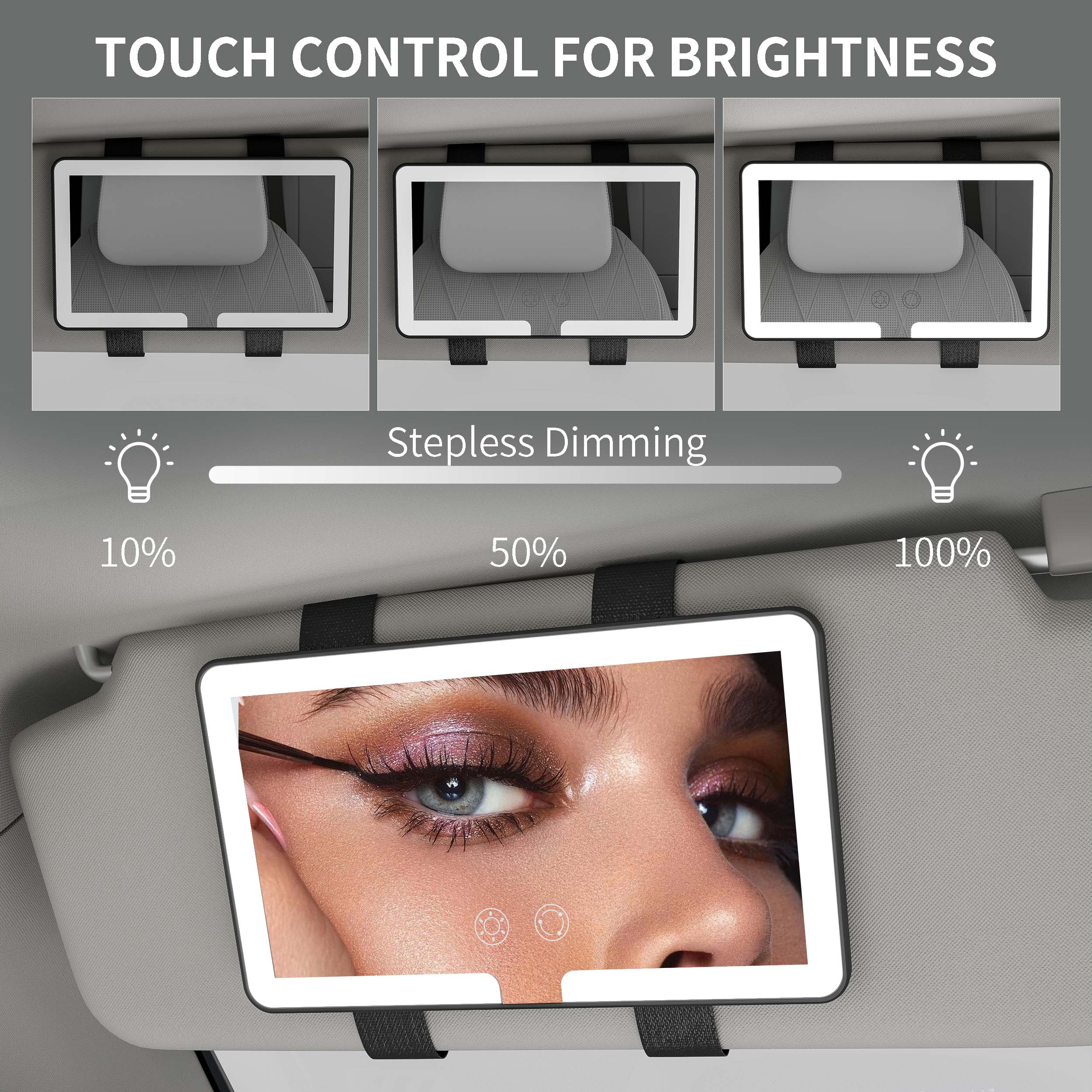 1721703272273205.jpg Car Sun Visor Mirror With Led Lights