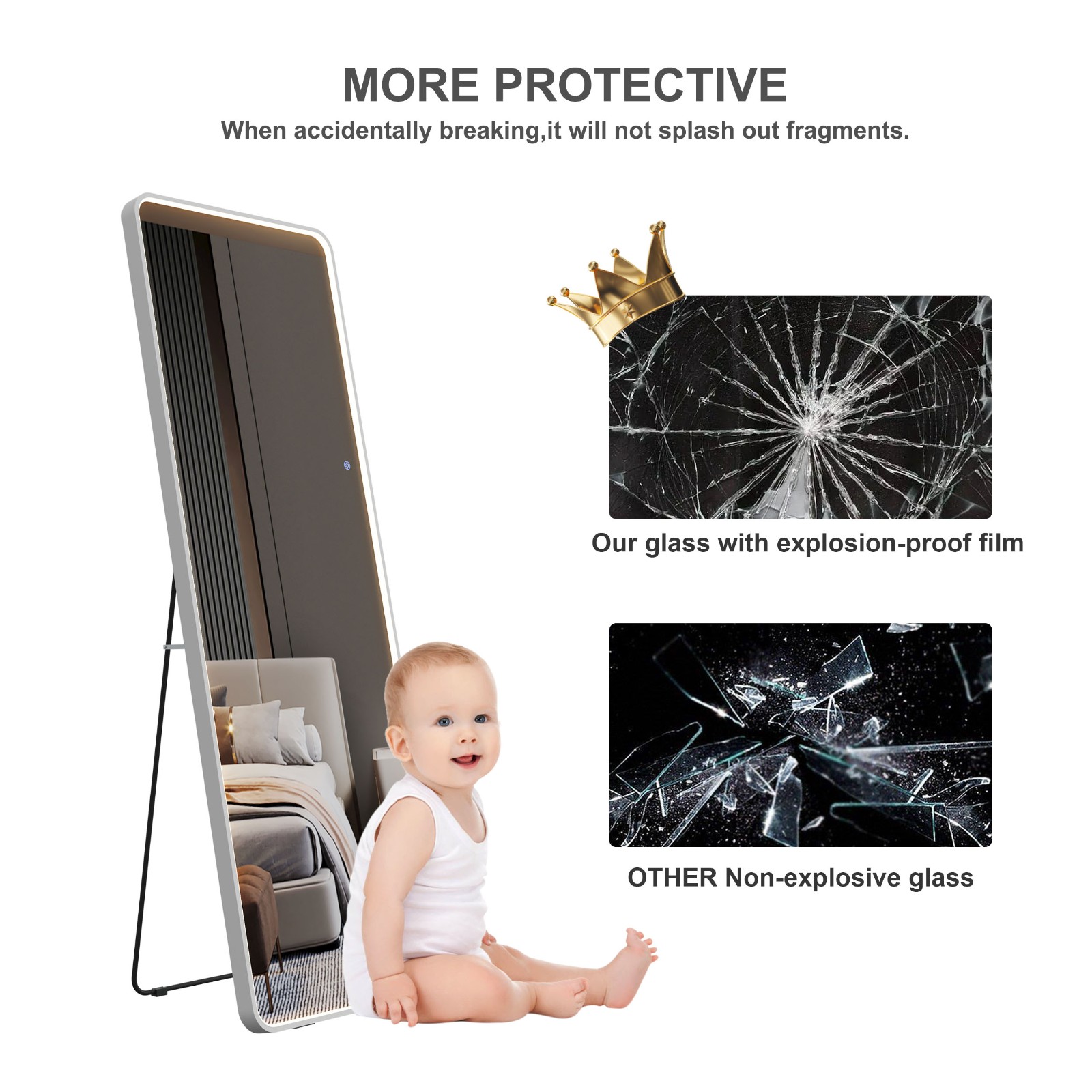 Salon Mirror With Led Lights