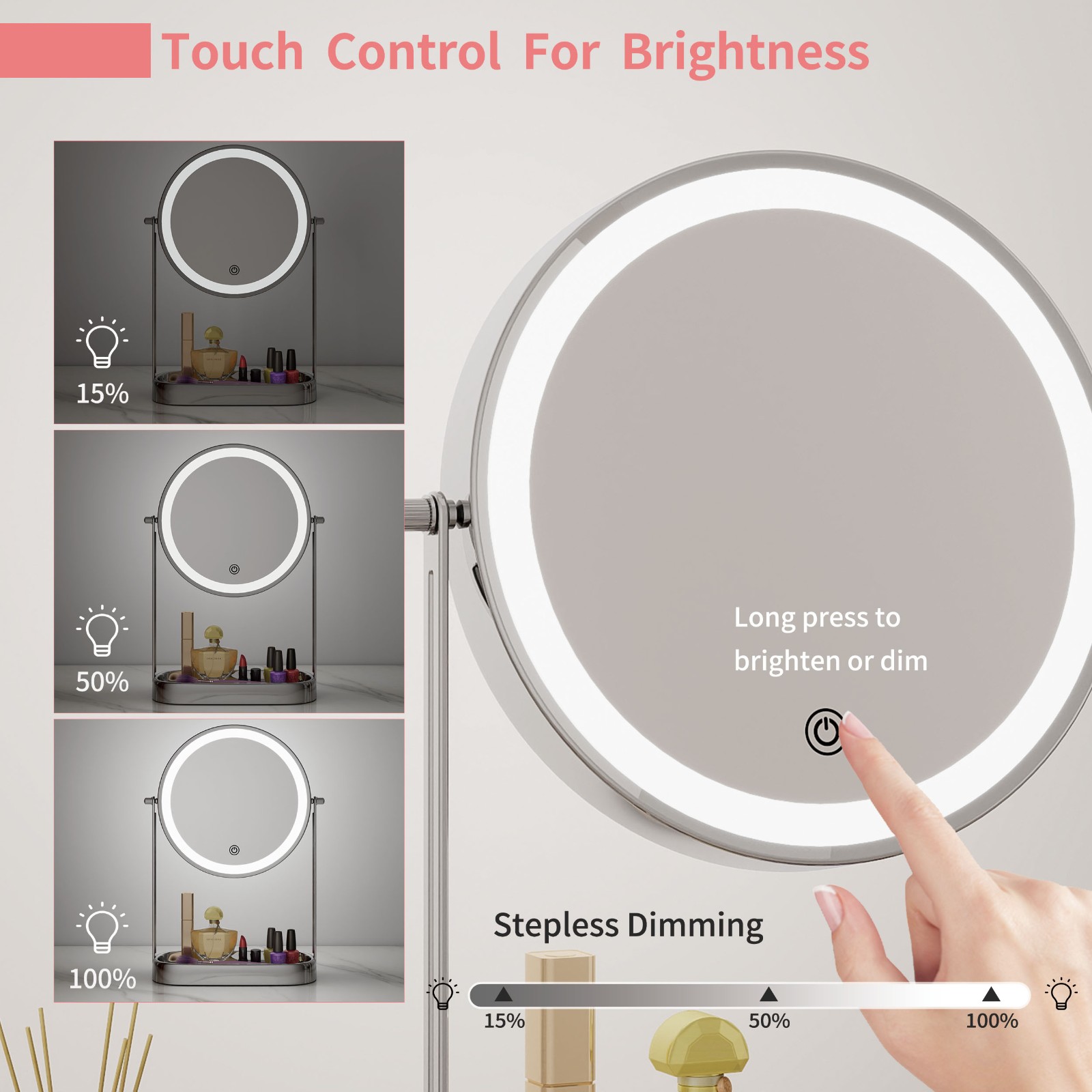 Makeup Mirror With LED Light