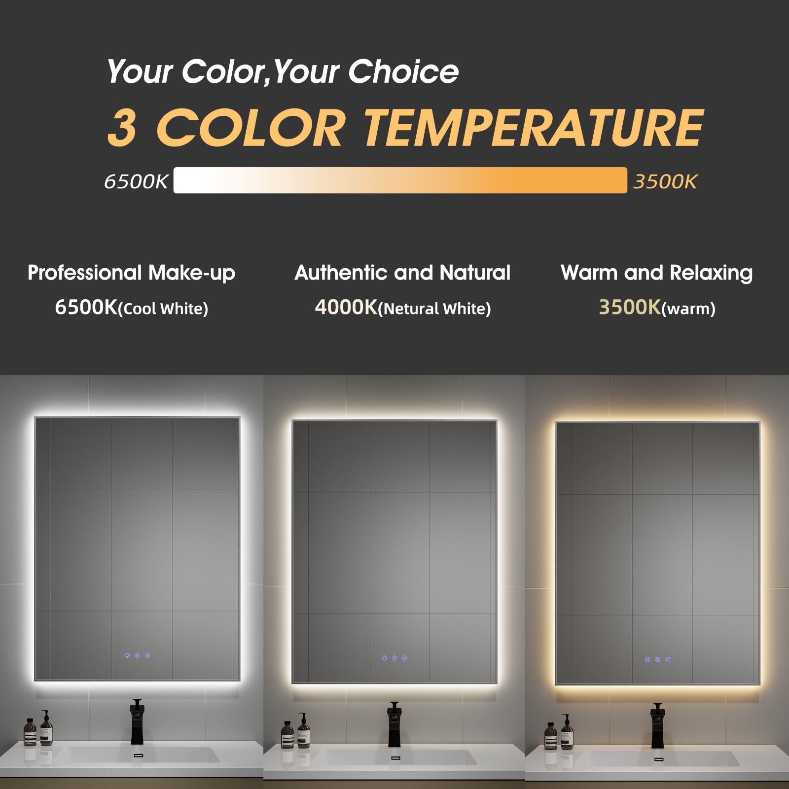 1724903668270109.jpg Framed Backlit LED Bathroom Mirror With Light