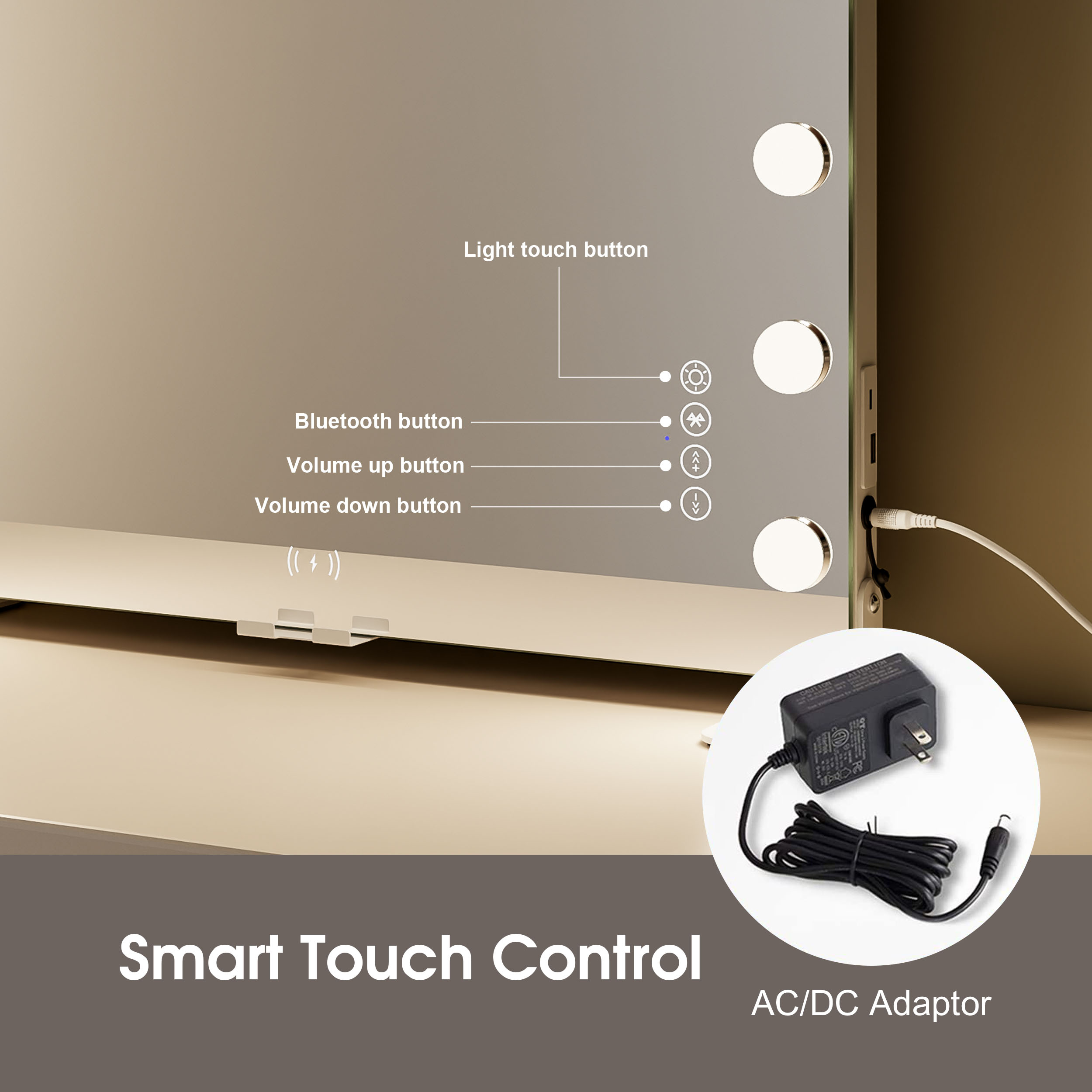 Hollywood Vanity Mirror With Led Lights