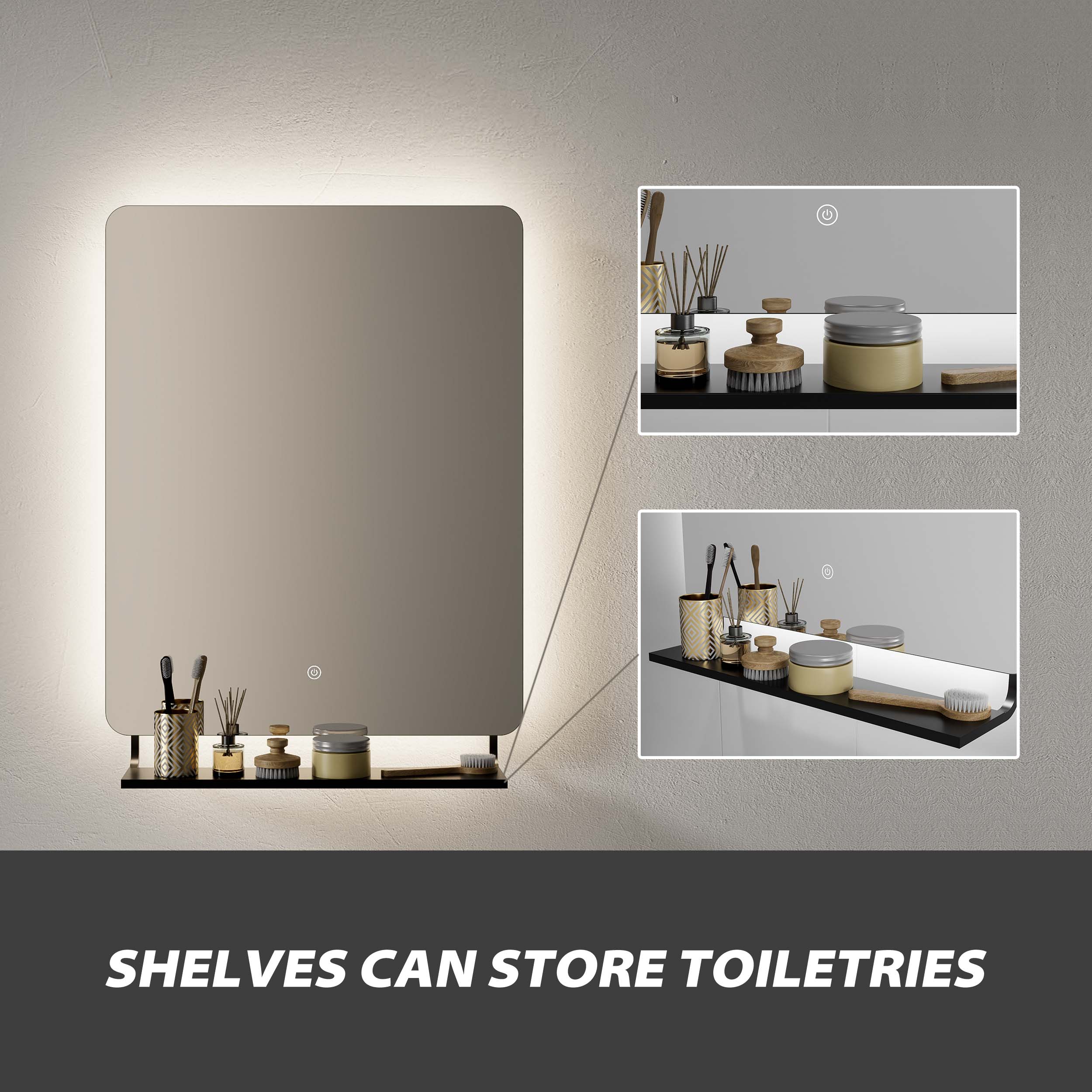 1736757238873105.jpg Bathroom Mirror with Shelf