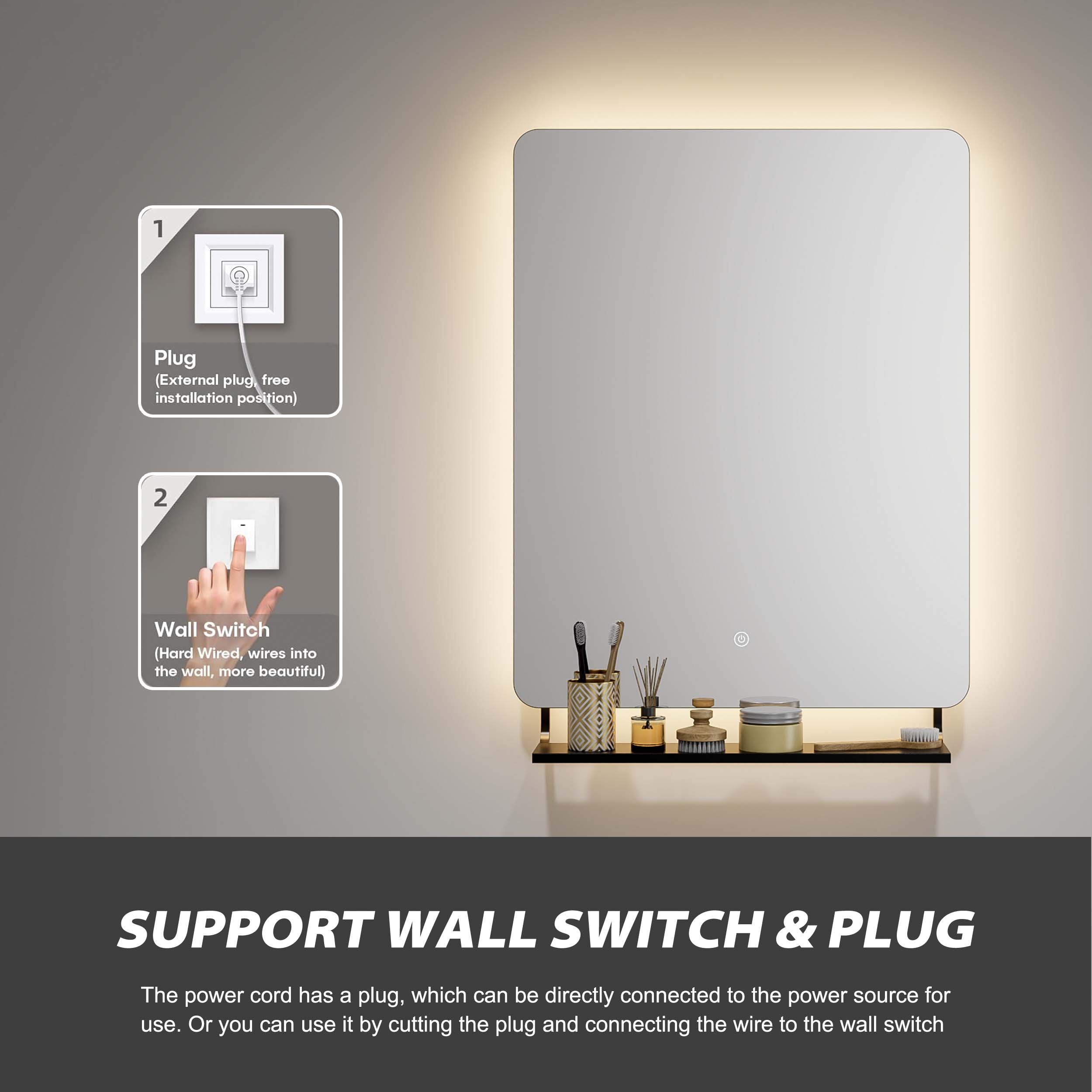 1739932600402227.jpg Bathroom Mirror with Shelf