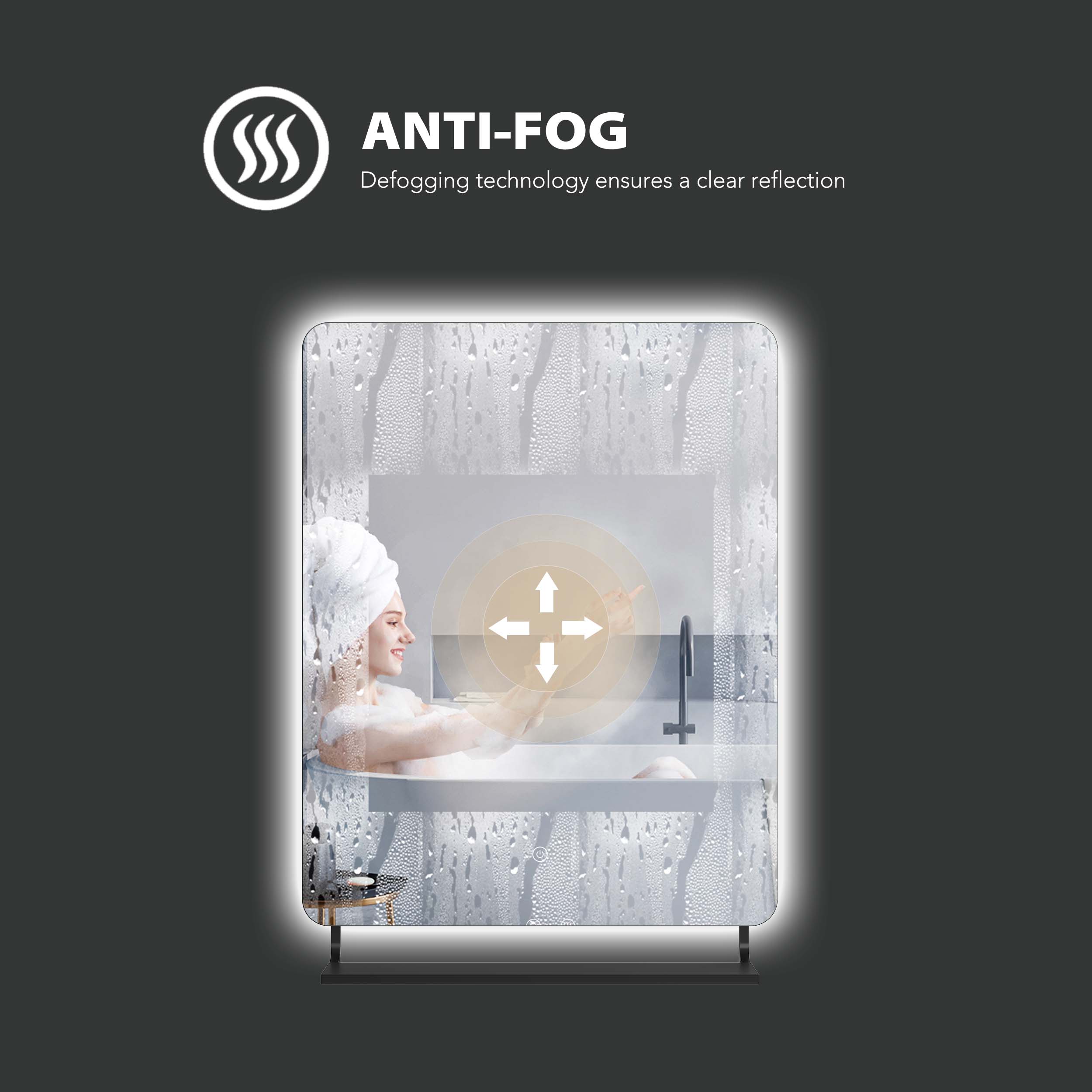 1739932623487390.jpg Bathroom Mirror with Shelf