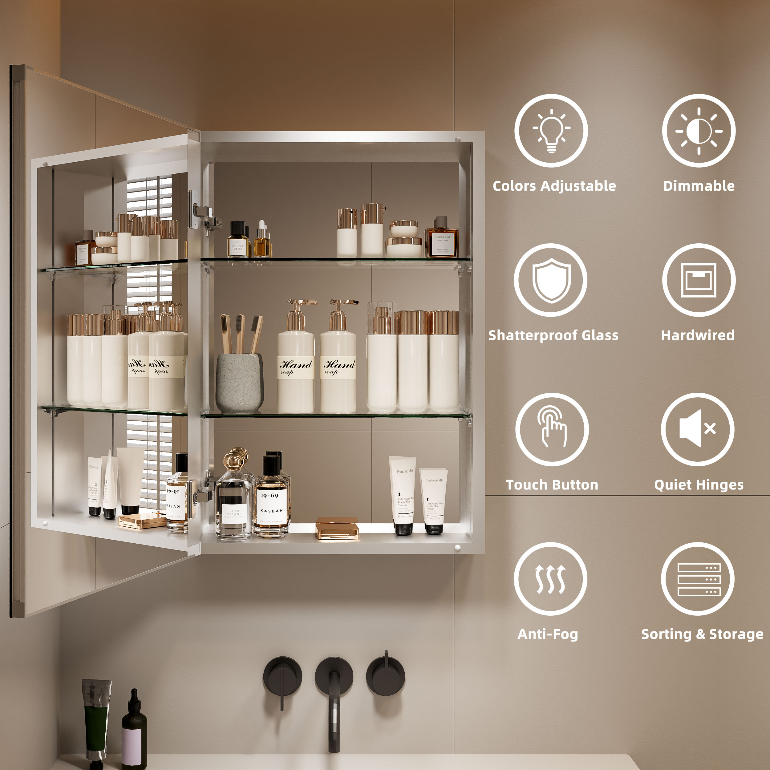 Bathroom Medicine Cabinet with Mirror