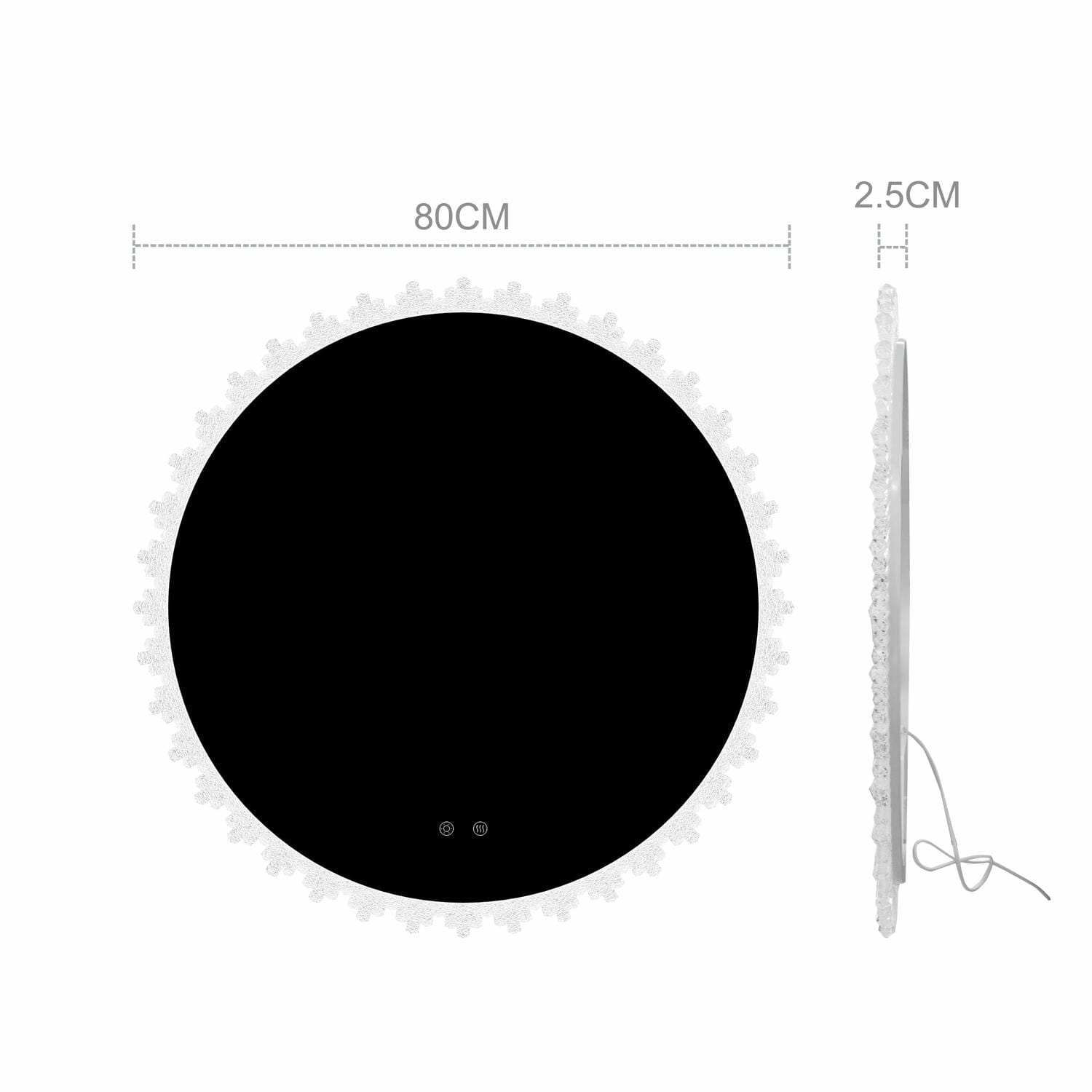 Round Led Bathroom Mirror