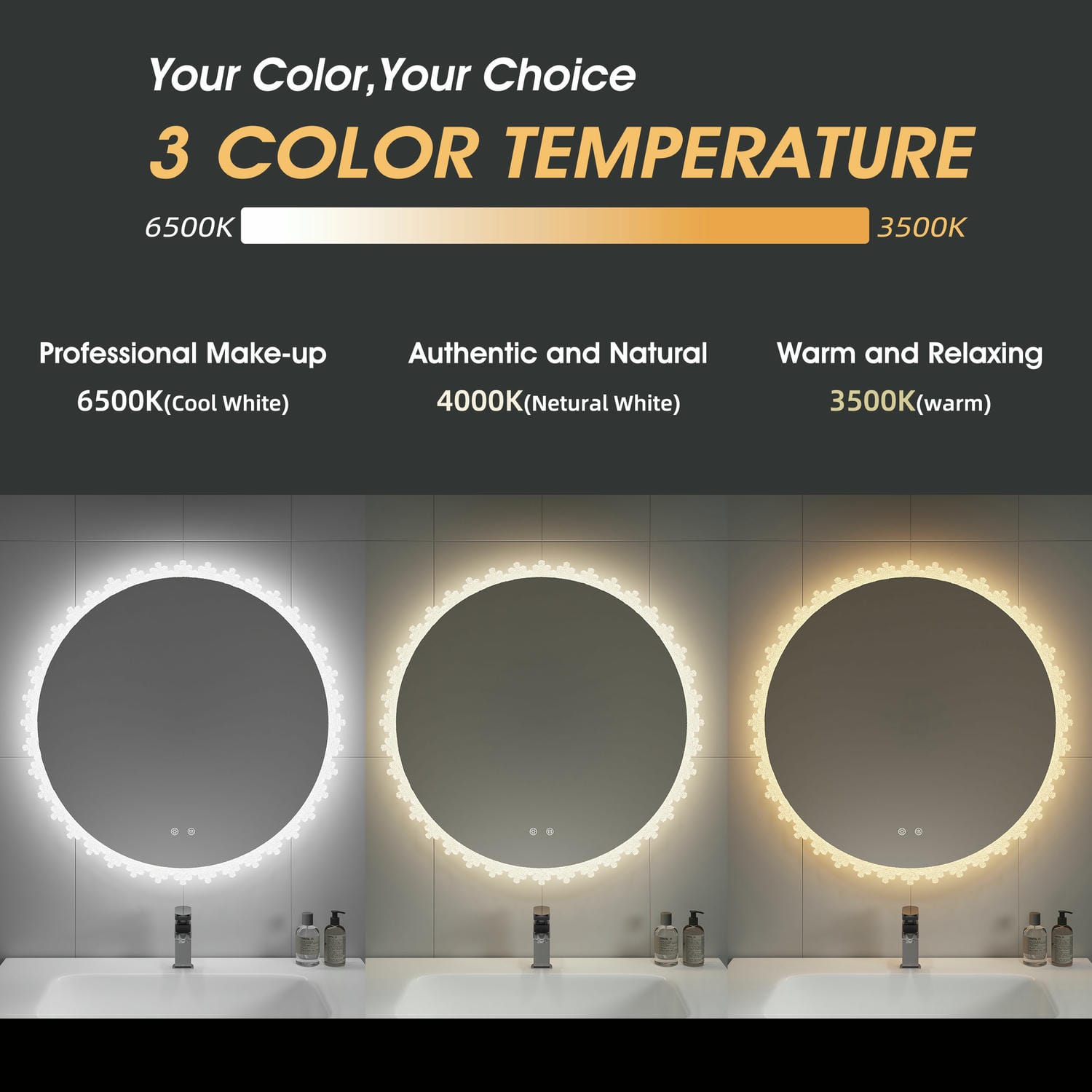 Irregular Bathroom Mirror