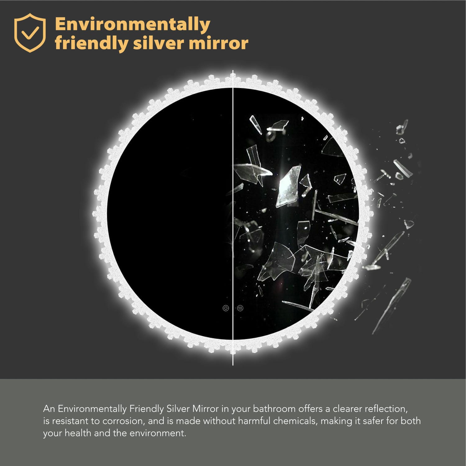 Round Led Bathroom Mirror