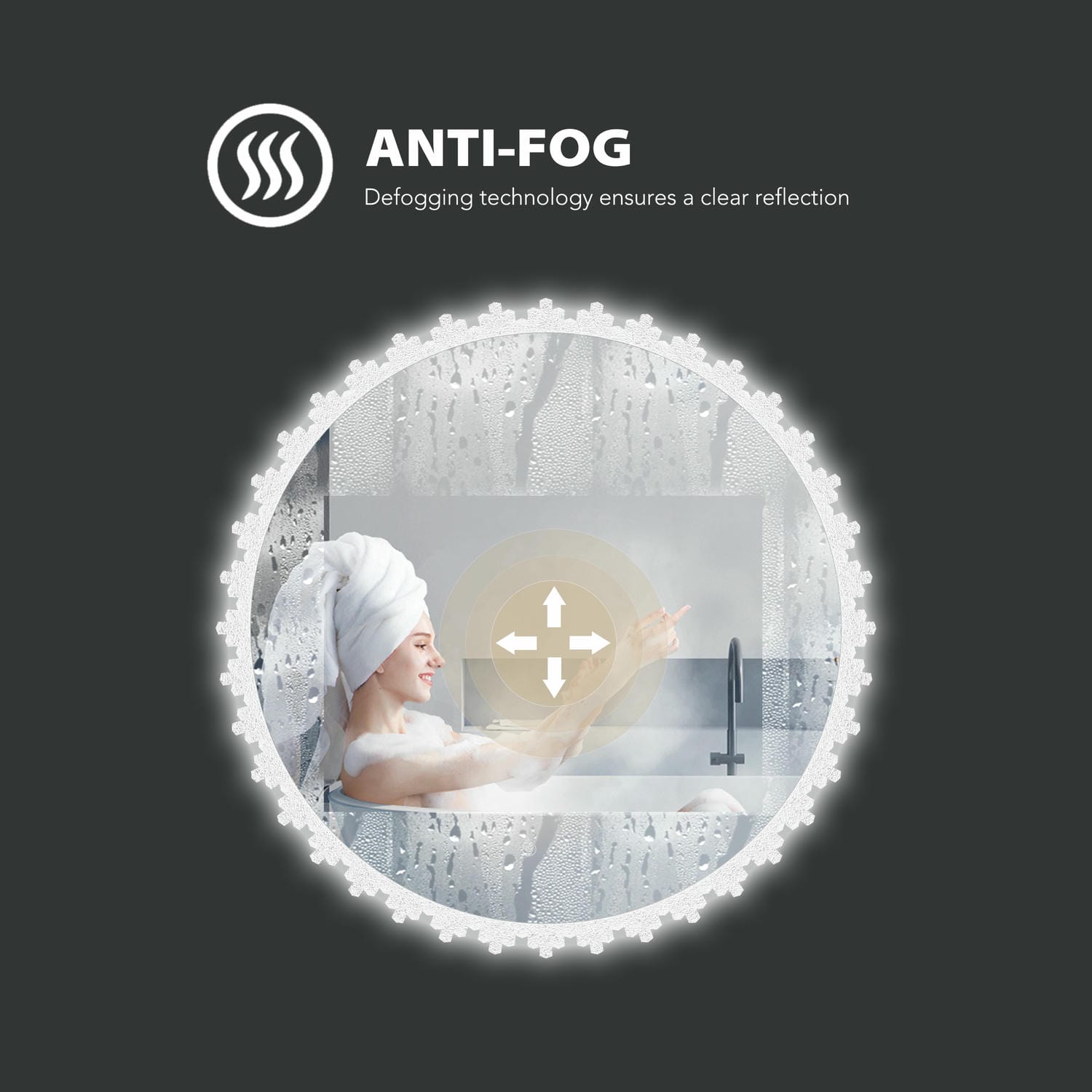 Irregular Bathroom Mirror